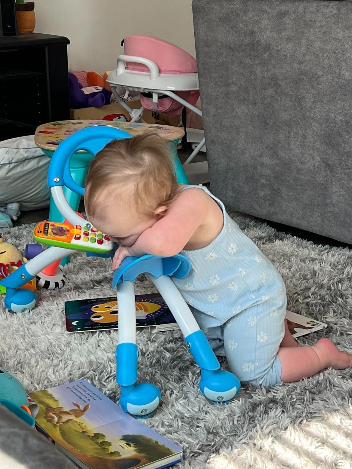 YBIKE Pewi Walking Ride On Toy - from Baby Walker to Toddler Ride On for Ages 9 Months to 3 Years Old, YPIW3, Blue customer photo 1