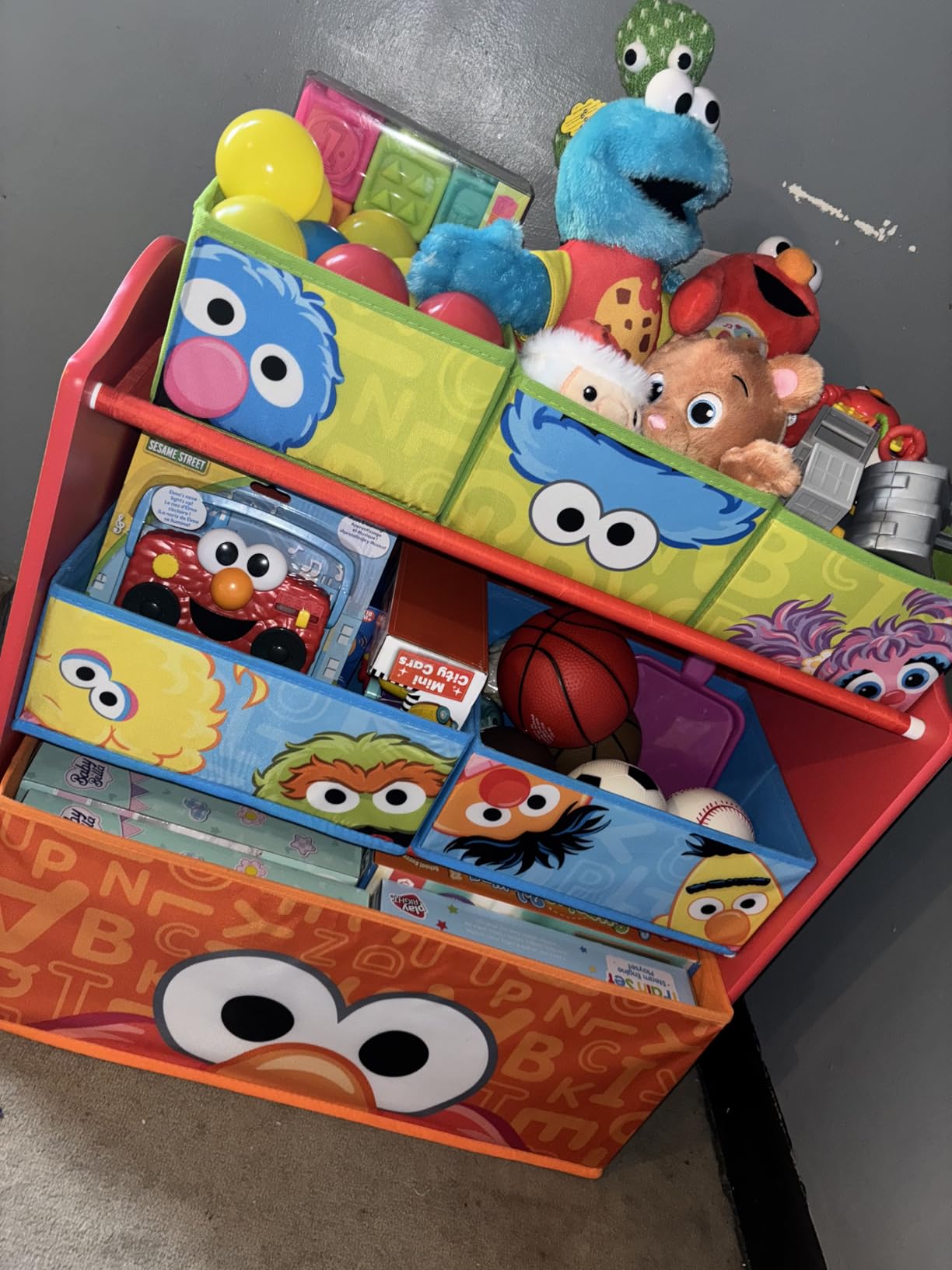 Sesame Street 6 Bin Design and Store Toy Organizer by Delta Children customer photo 2
