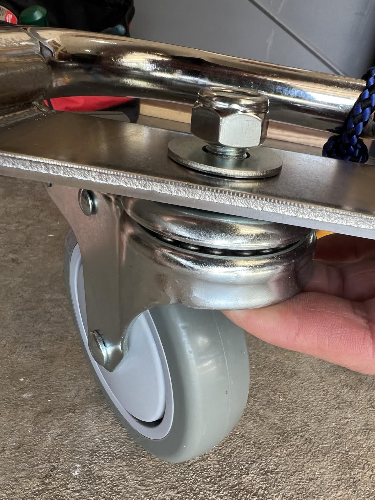 ProSelect Kennel Karts - Heavy-Duty Steel Chrome Carts with Wheels Designed to Move Kennel Cages Around Grooming Shops, Animal Clinics, Shelters, or Rescues customer photo 2