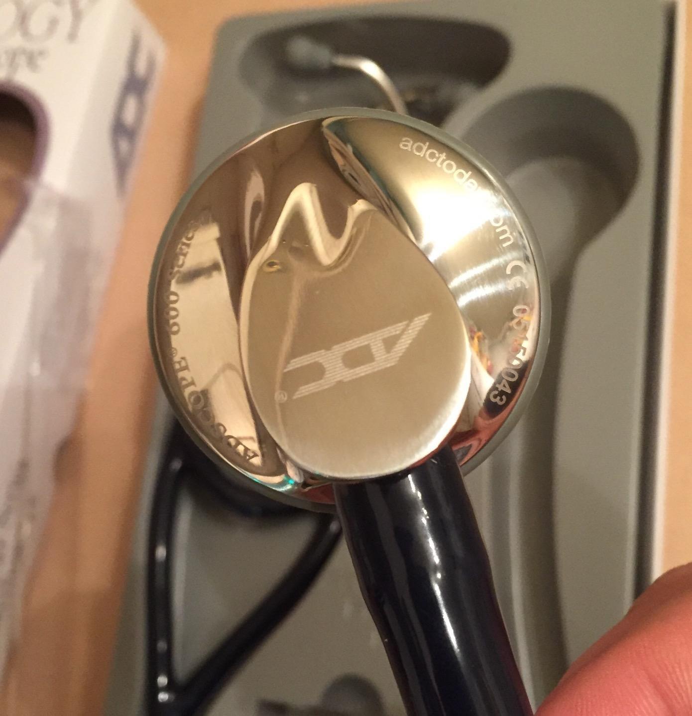 ADC Adscope 600 Premium Cardiology Stethoscope, AFD Tunable Technology | Exceptional styling with unsurpassed acoustics in a single-sided design. Ideal for cardiologists and respiratory therapists. customer photo 1