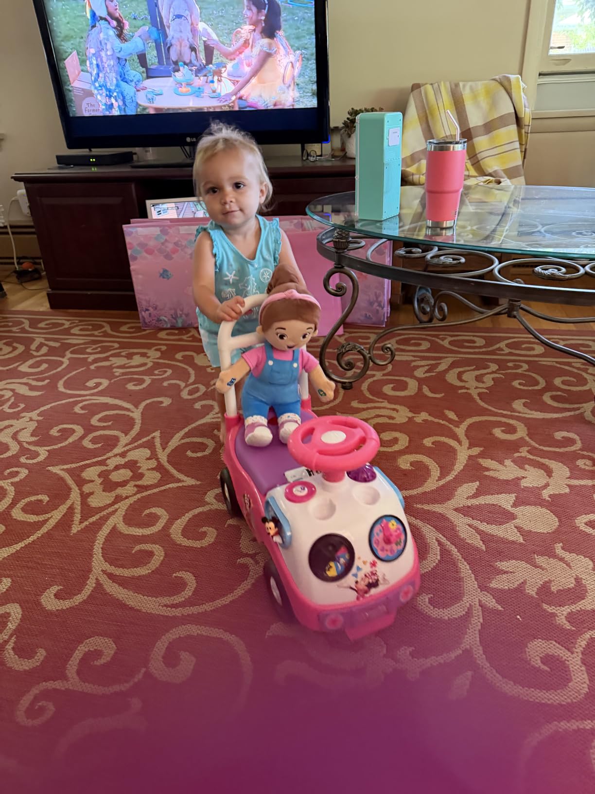 Kiddieland Disney Minnie Mouse My First Activity Ride-On, Toddler Push Car customer photo 1