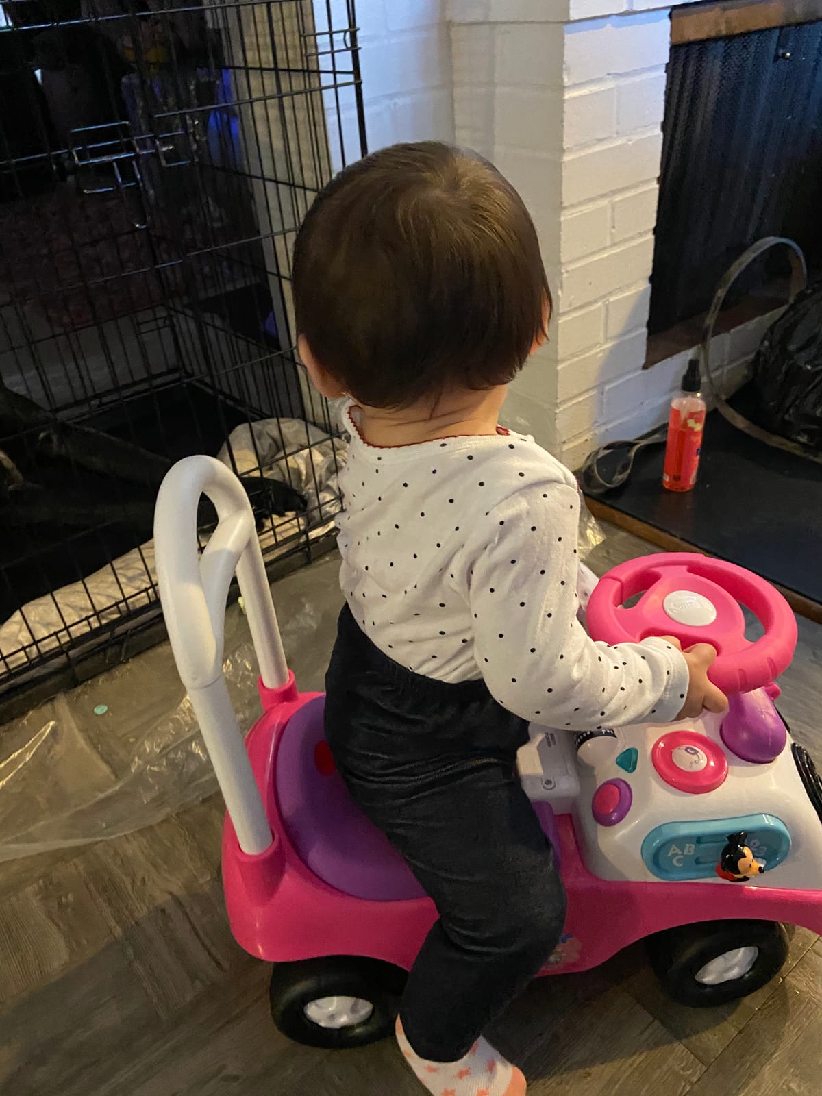 Kiddieland Disney Minnie Mouse My First Activity Ride-On, Toddler Push Car customer photo 2