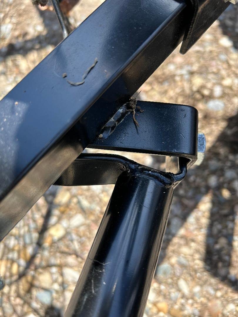 Yard Tuff 55 Inch V-Shaped Steel Tow Behind Acreage Rake with Pin Style Hitch for ATV, UTV, or Utility Trailer Attachment, Black customer photo 2