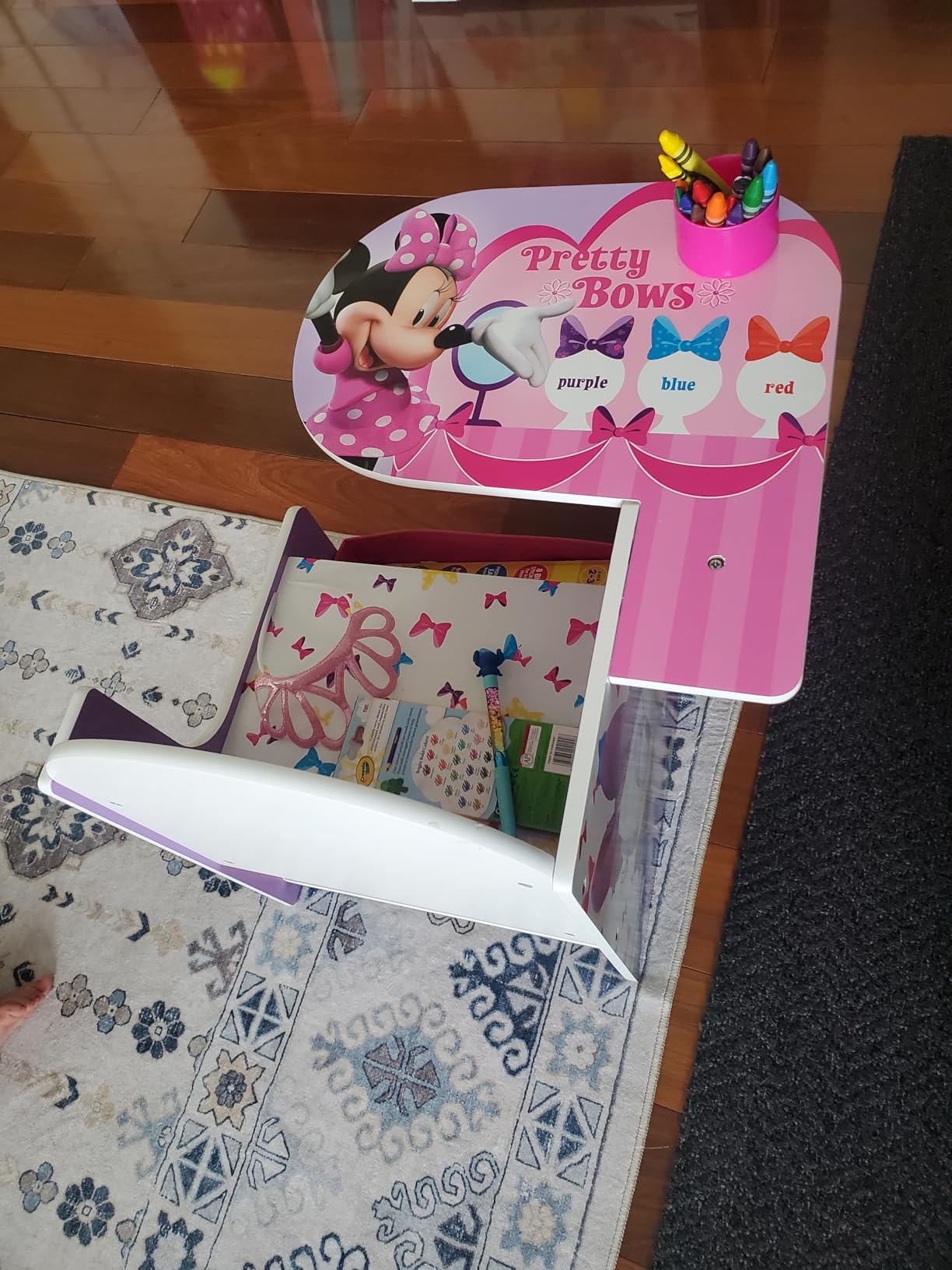 Delta Children Chair Desk With Storage Bin, Disney Minnie Mouse customer photo 2
