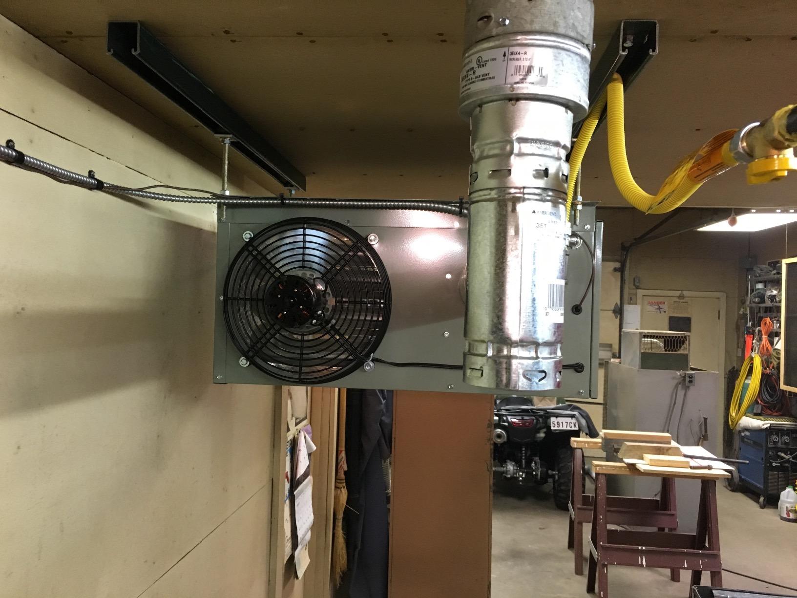 Modine HD45AS0111Natural Gas Hot Dawg Garage Heater 45,000 BTU with 80-Percent Efficiency Grey customer photo 2