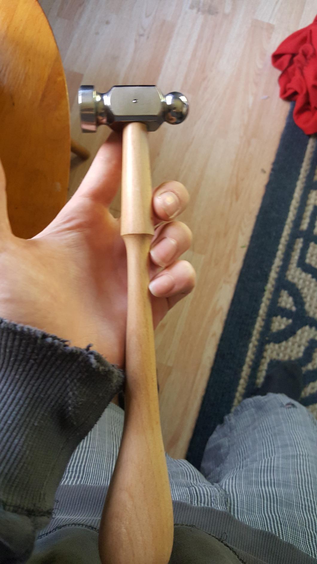 SE Ergonomic Dual-Face Chasing Hammer for Metalworking and Jewelry Making - 8325CH customer photo 2