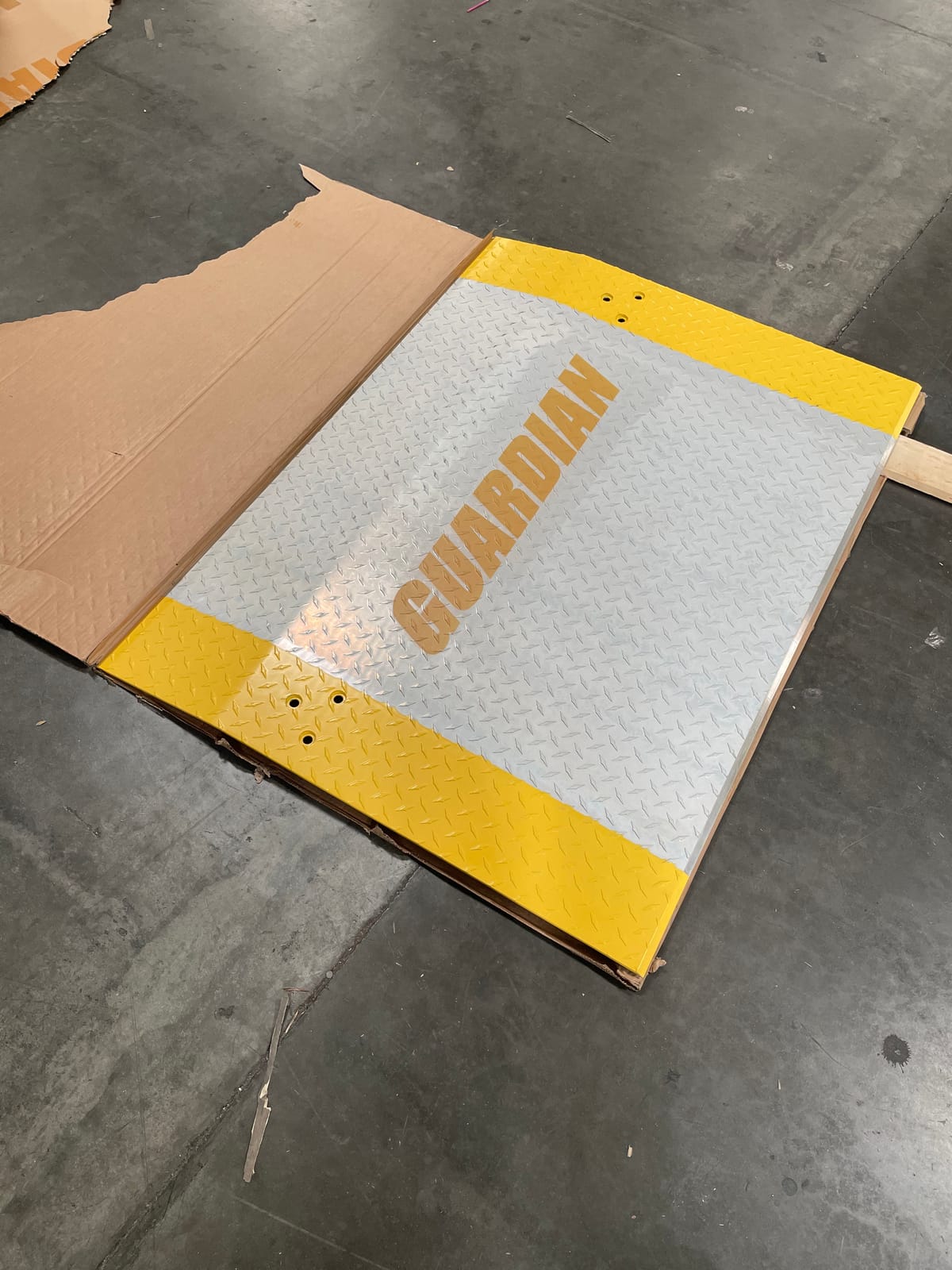 Guardian Aluminum Dock Plate with Carrying Handles for Pallet Jacks, Hand Carts, Material Handling, 30