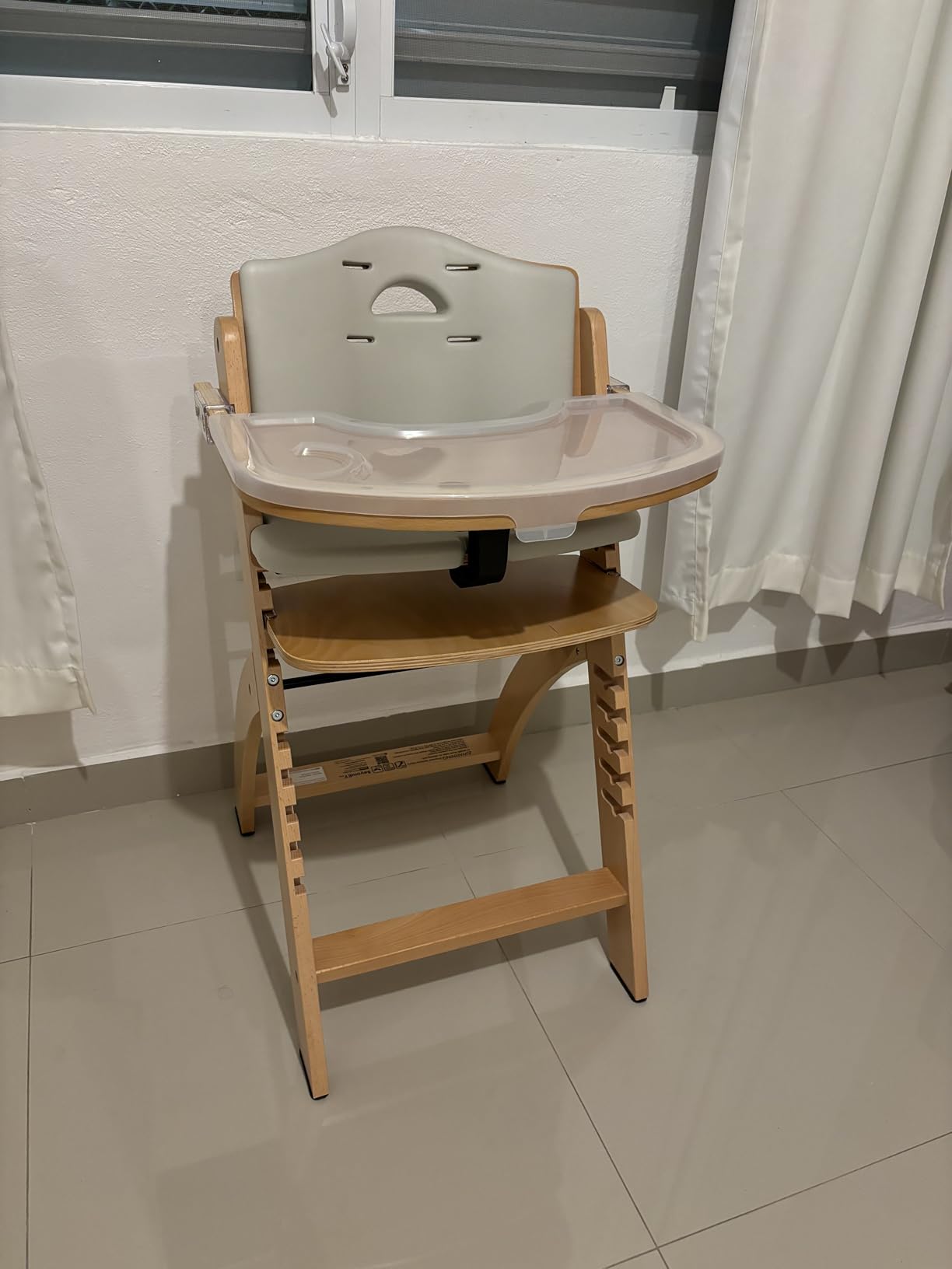 Abiie Beyond Junior Convertible Wooden High Chair with Removable Tray customer photo 2