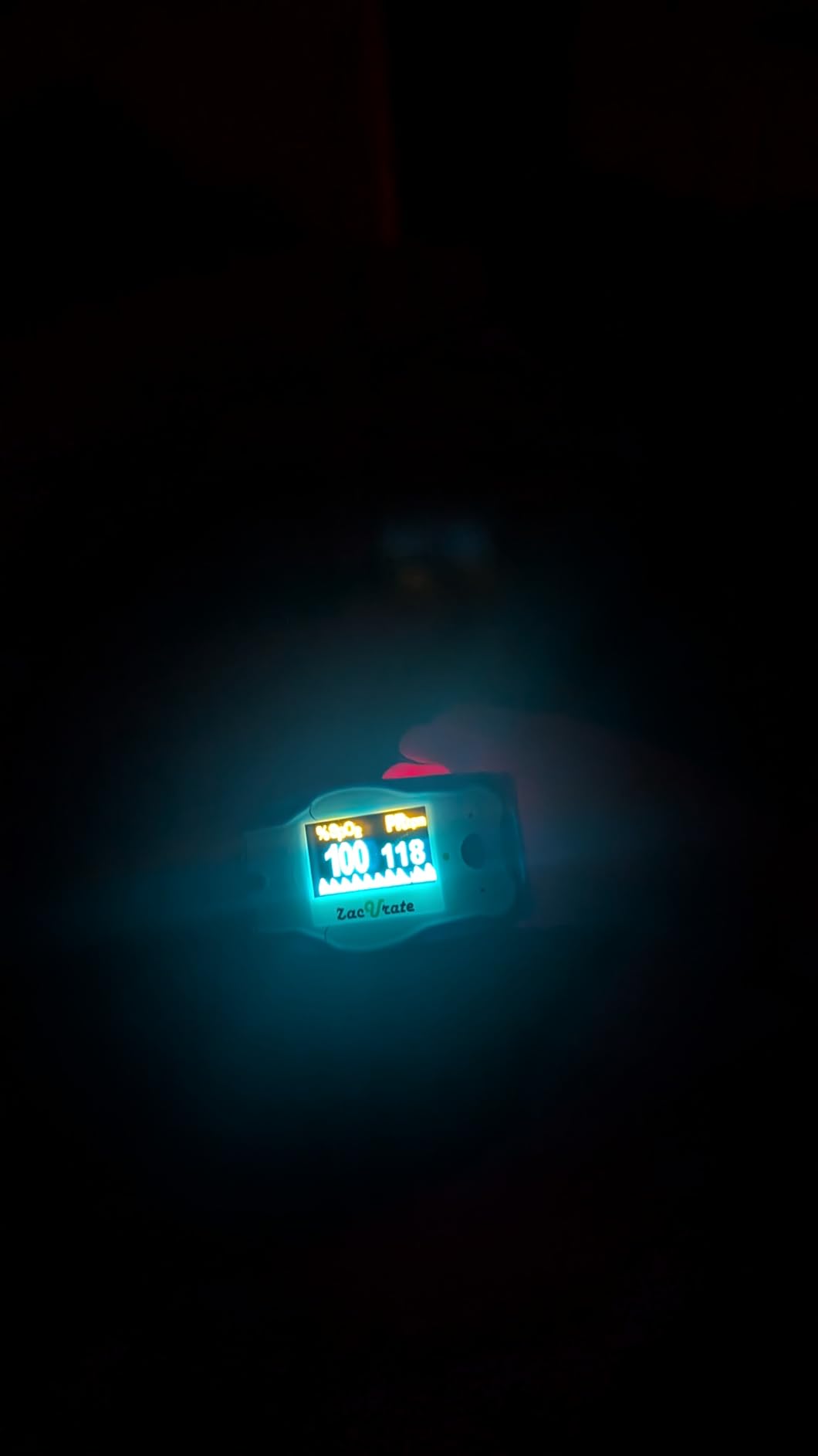 Zacurate Cute Digital Fingertip Pulse Oximeter for Small Finger Clip, SpO2 Blood Oxygen Saturation Monitor with OLED display - Animal theme customer photo 2