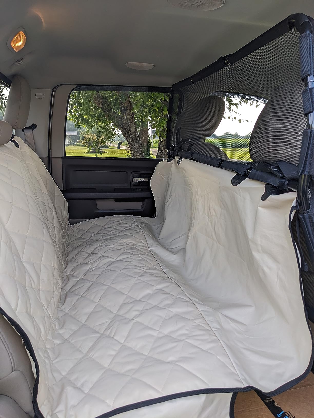 4Knines Heavy-Duty Rear Seat Cover for Dogs - Hammock, Black Reg customer photo 2