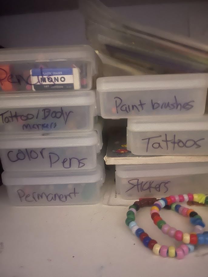 IRIS USA Clear Cases |Made in USA| Plastic Box Organizers (10-Pack)- Small | Bead Storage Organizing Containers with Snap Lid for Arts, Crafts, Ephemera, Stickers, & Dance Cheer customer photo 1