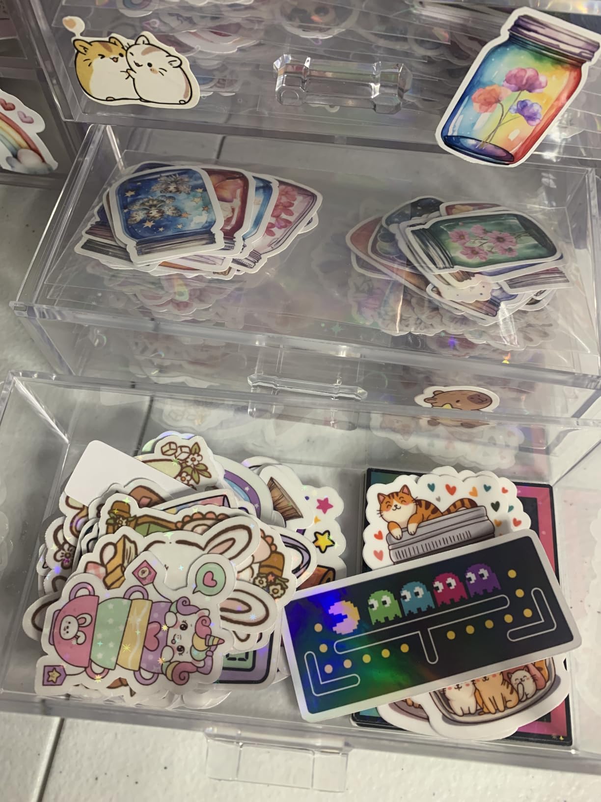 IRIS USA Clear Cases |Made in USA| Plastic Box Organizers (10-Pack)- Small | Bead Storage Organizing Containers with Snap Lid for Arts, Crafts, Ephemera, Stickers, & Dance Cheer customer photo 2
