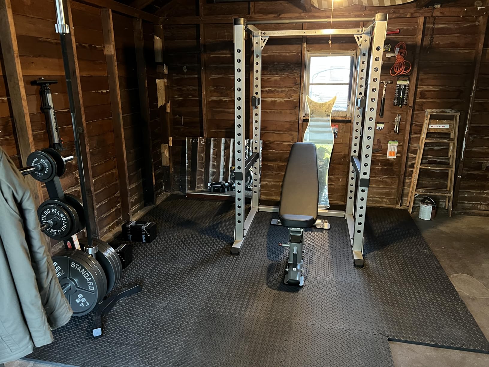 GPR378 Power Rack - Heavy-Duty Steel Squat Cage with Adjustable Safety Bars and Chin-Up Bar for Home and Light Commercial Gym customer photo 1
