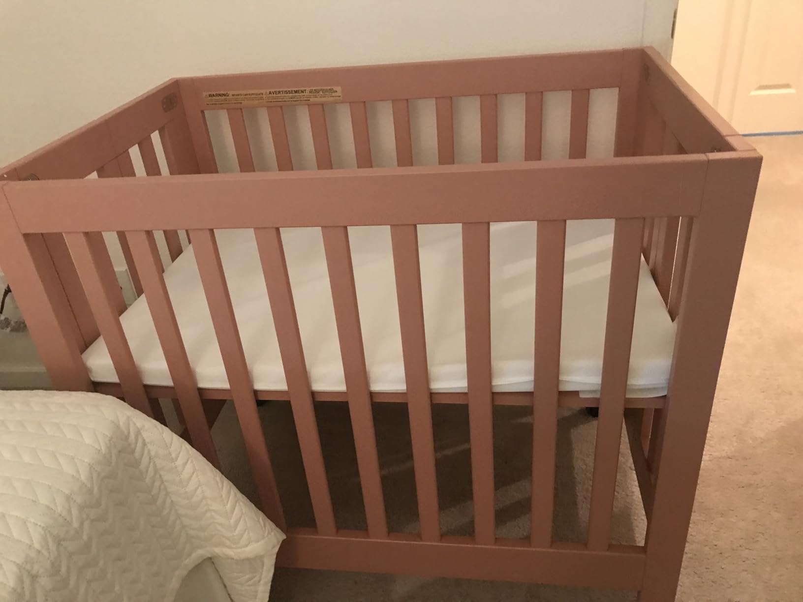 babyletto Origami Mini Portable Crib, GREENGUARD Certified, Grey customer photo 2