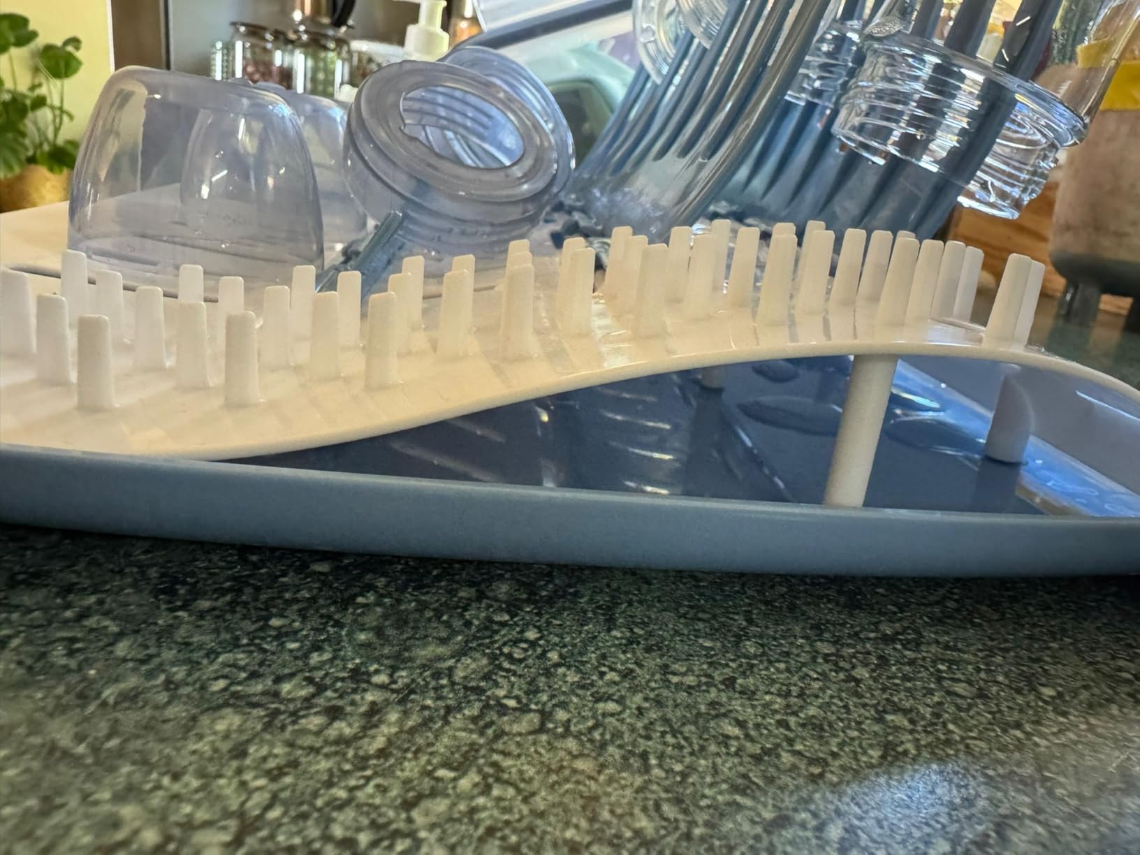Dr. Brown's Folding Baby Bottle Drying Rack, Blue/White customer photo 1