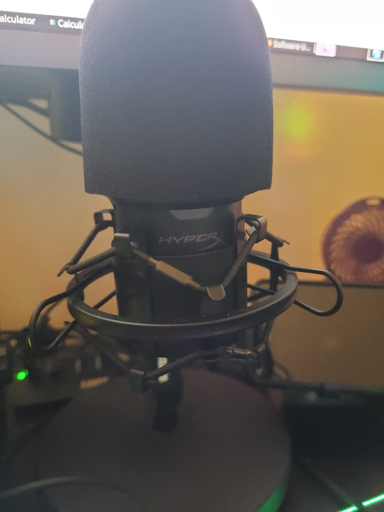 Black Universal Microphone Shock Mount for Large Diameter Diameter 48-51mm Condenser Microphone Metal Construction customer photo 2