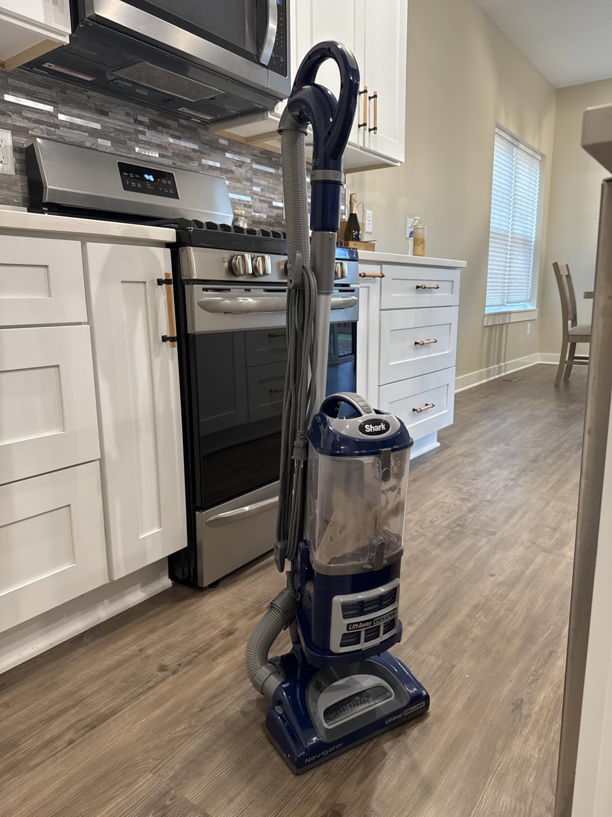 Shark Navigator Lift-Away Vacuum, HEPA, Carpet and Pet Hair, Blue, NV360 customer photo 2