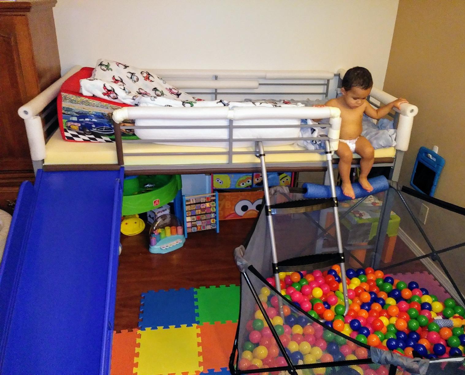 2-Step Trampoline Ladder with Safety Latch, Heavy-Duty with Wide Steps customer photo 1