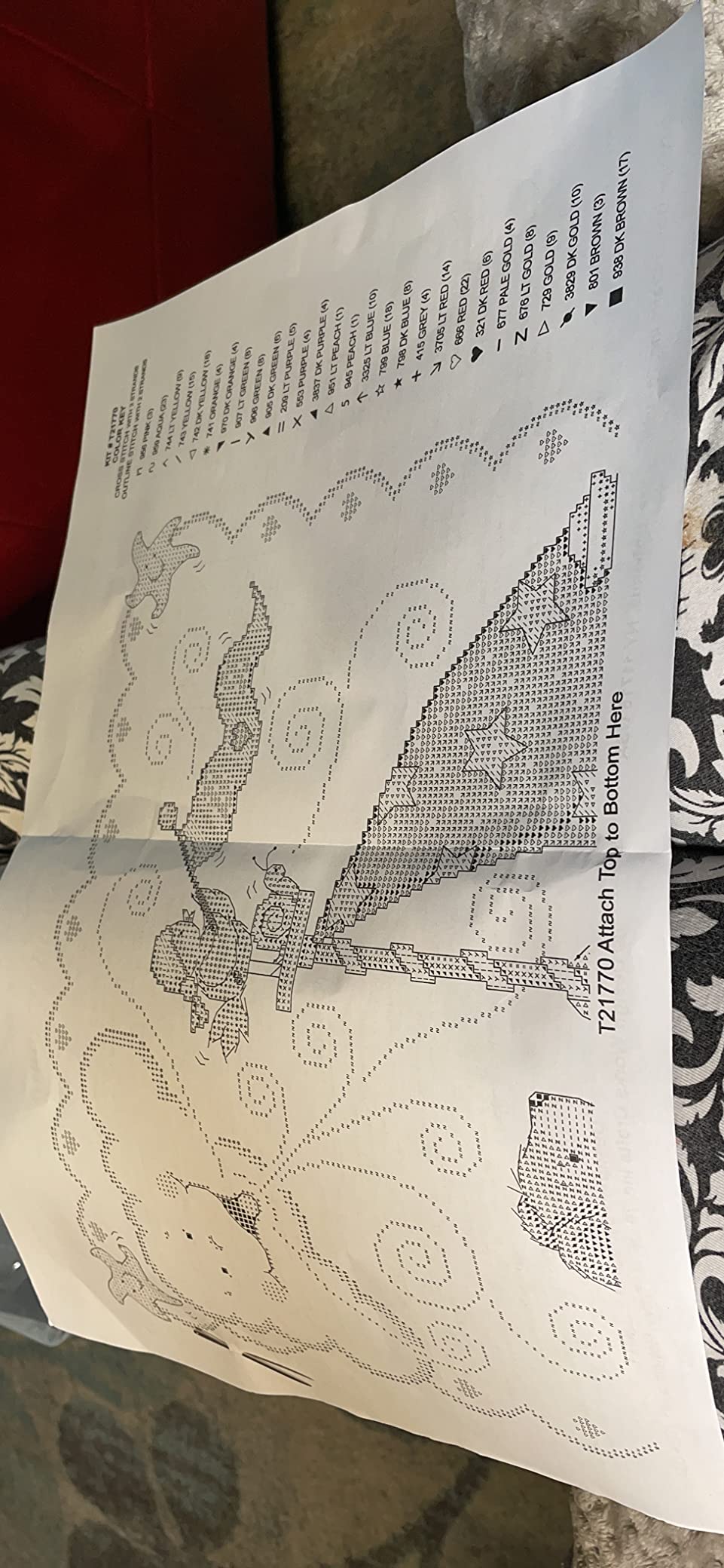 Sail Away Stamped for Cross Stitch Baby Quilt Kit customer photo 2