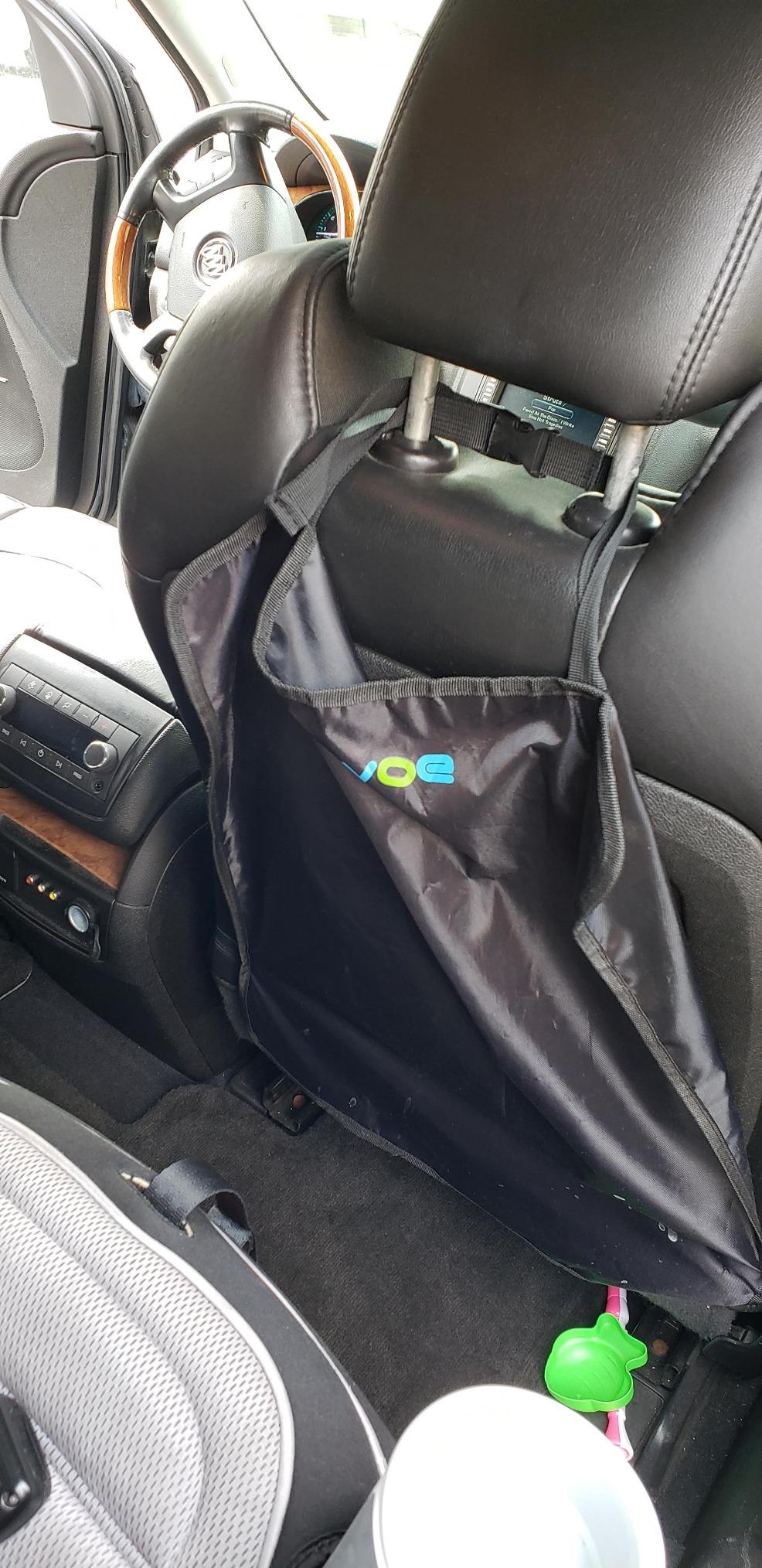 Enovoe Kick Mats Back Seat Protector for Kids - 2 Pack - Premium Quality Car Seat Back Cover Offers Waterproof Protection of Your Upholstery from Mud and Scratches - Backseats Kick Protector for Child customer photo 1