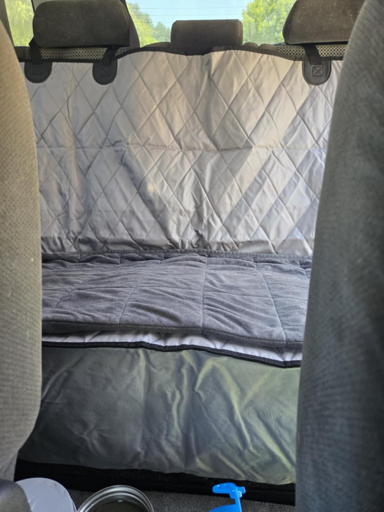 4Knines Heavy-Duty Rear Seat Cover for Dogs - Fitted, Black Reg customer photo 1