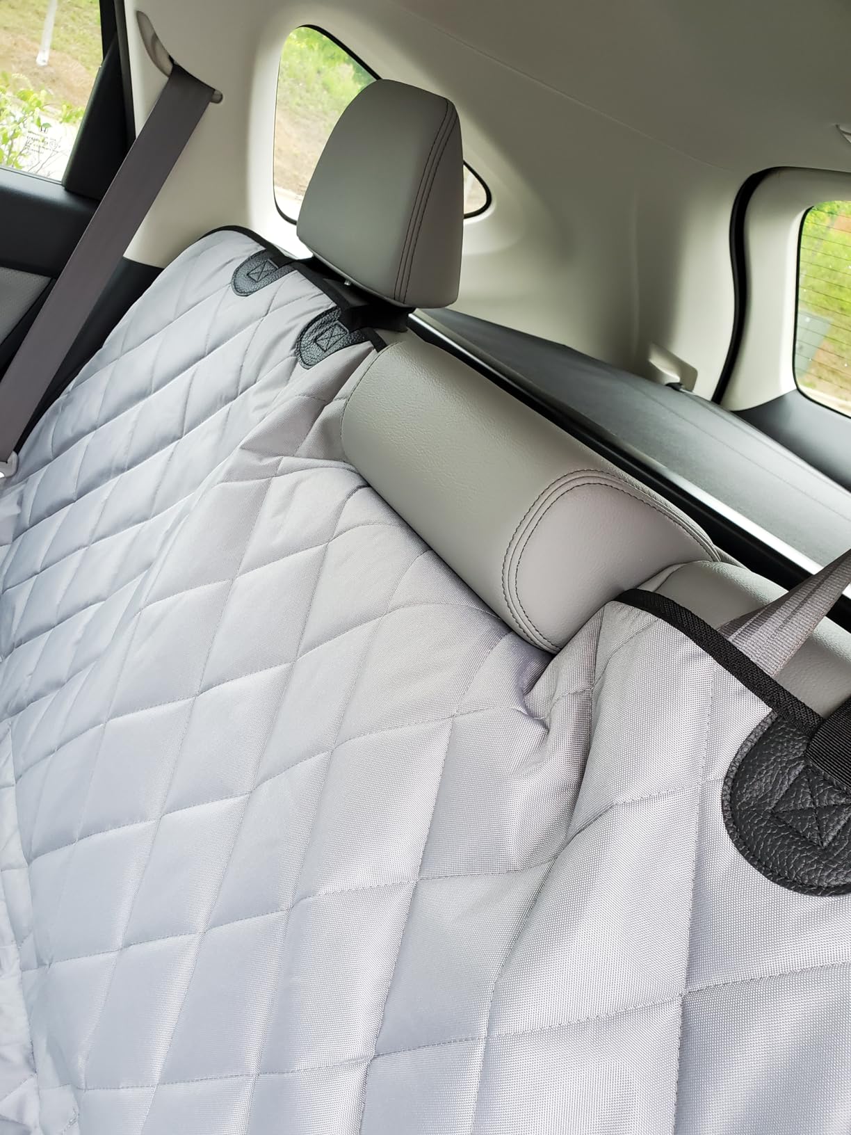4Knines Heavy-Duty Rear Seat Cover for Dogs - Fitted, Black Reg customer photo 2