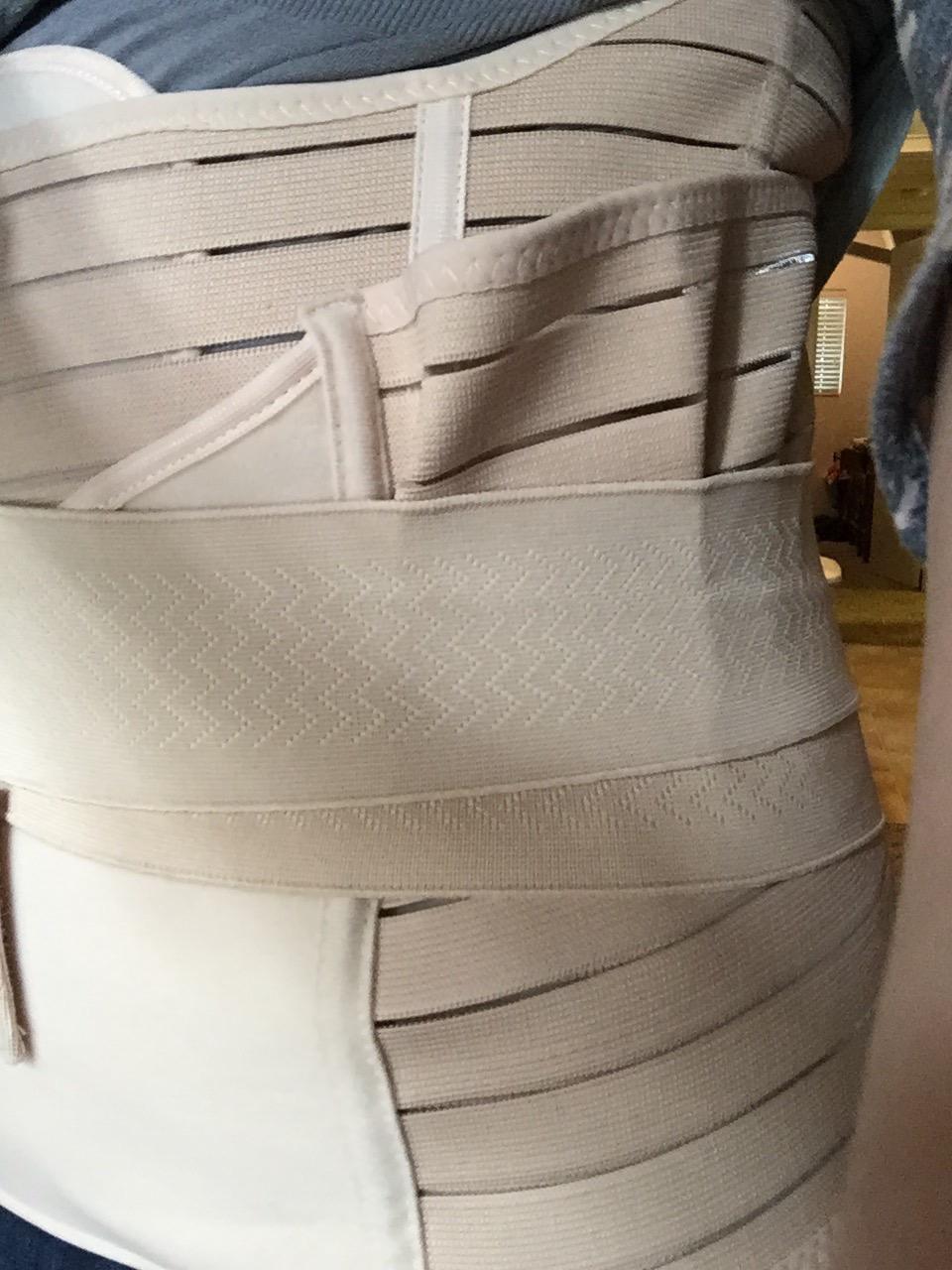 Postpartum Belly Band, 3-Piece Postpartum Girdle C Section Belly Band Support Recovery Belt Abdominal Binder customer photo 1