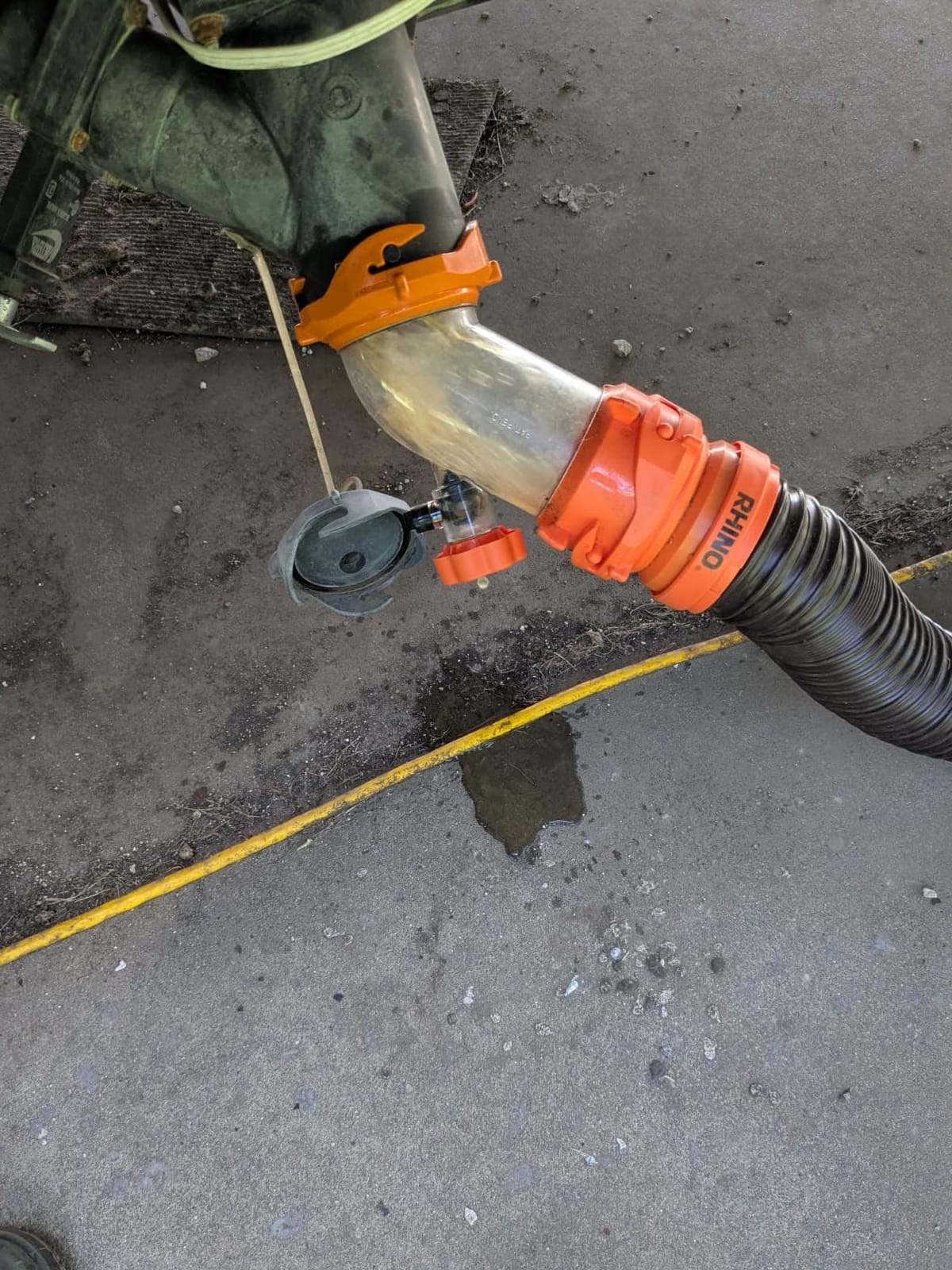 Camco Rhino Blaster RV Tank Rinser with Backflow Preventer, 45-Degree Elbow | Prevents Black Tank Odors & Clogs - Features Clear Elbow for Visibility & 360-Degree Swivel Fittings - (39080) customer photo 2