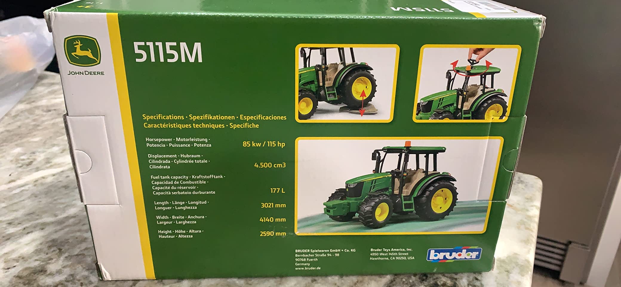 Bruder 09814 John Deere 5115M Tractor Vehicle customer photo 1
