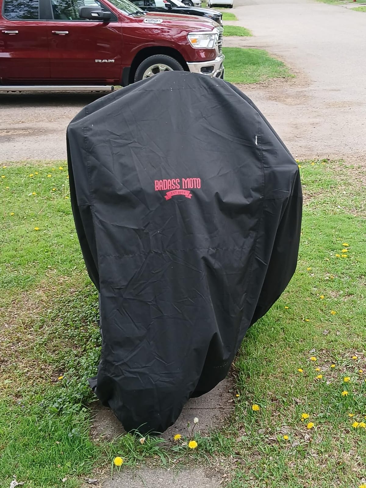 Badass Moto Waterproof Motorcycle Cover Street & Sport Bikes, Black S 86