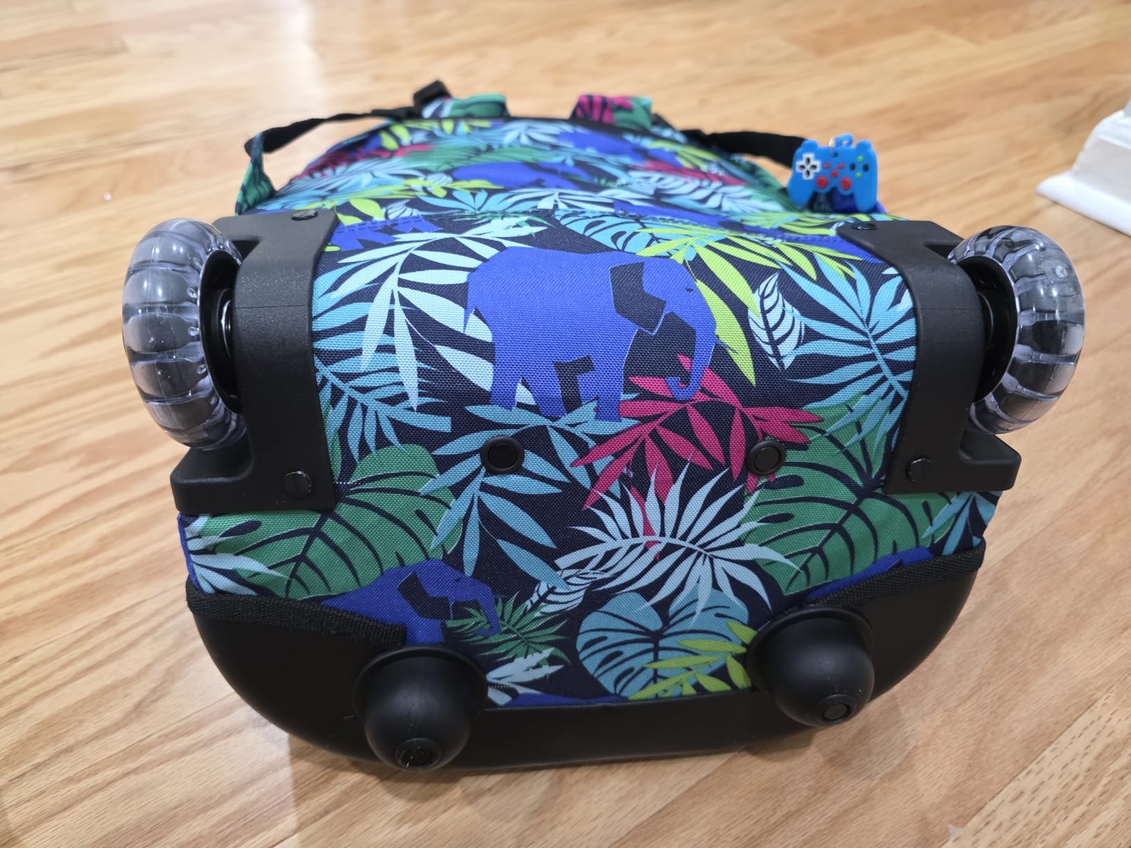 J World Sunny Rolling Backpack for Kids. Roller Bag With Wheels, Black customer photo 1