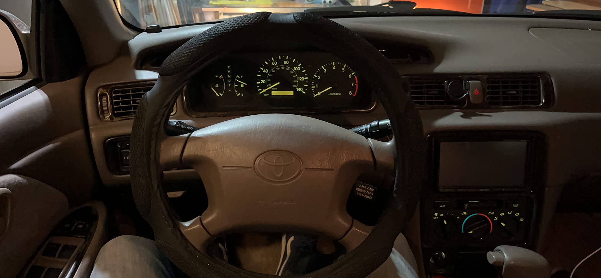 Steering Wheel Cover -Odorless, Cooler Hands in Summer, Warmer Hands in Winter (Black) customer photo 2