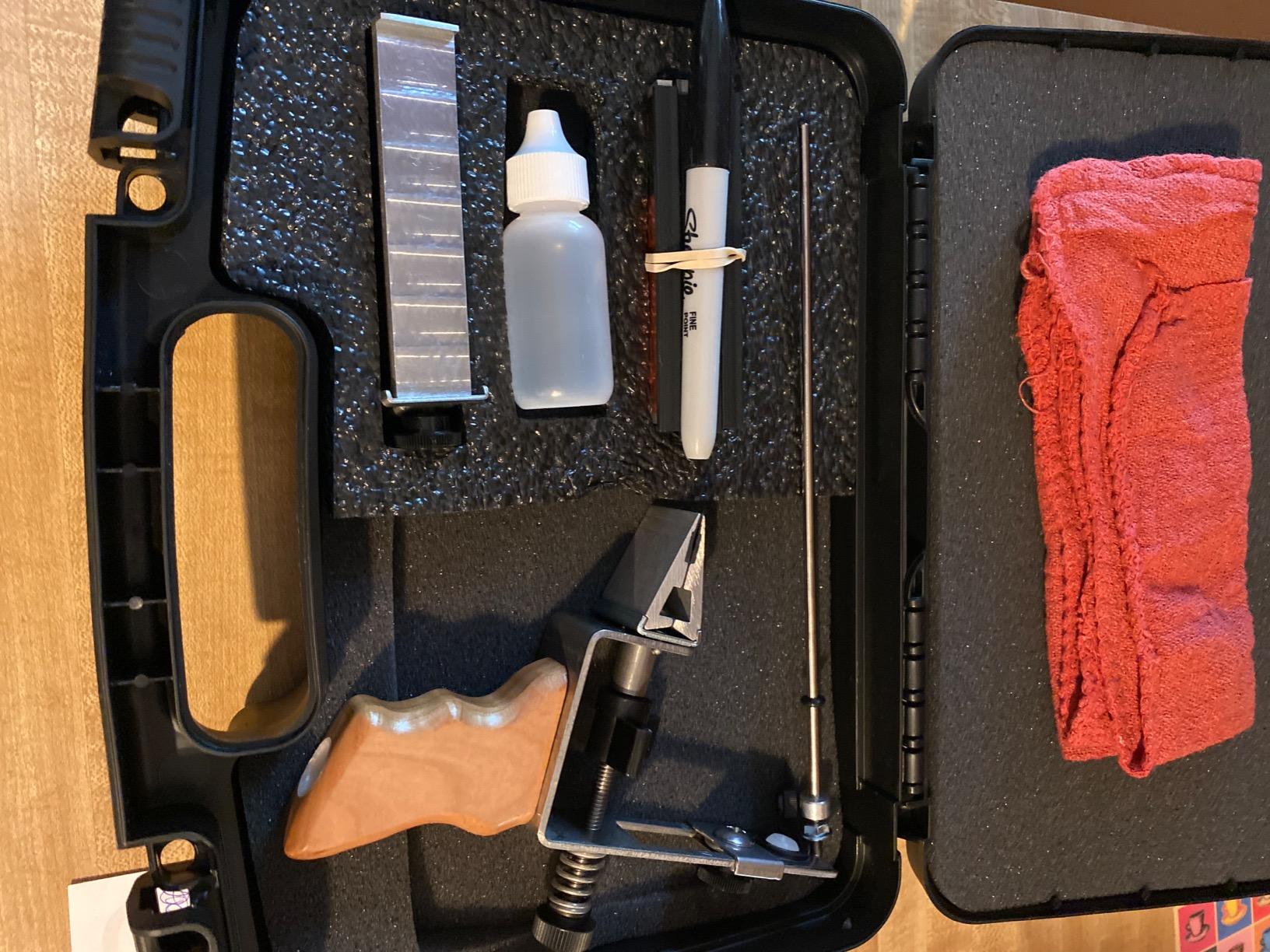 KME Precision Knife Sharpener System with 4 Gold Series Diamond Hones - Base Included customer photo 2