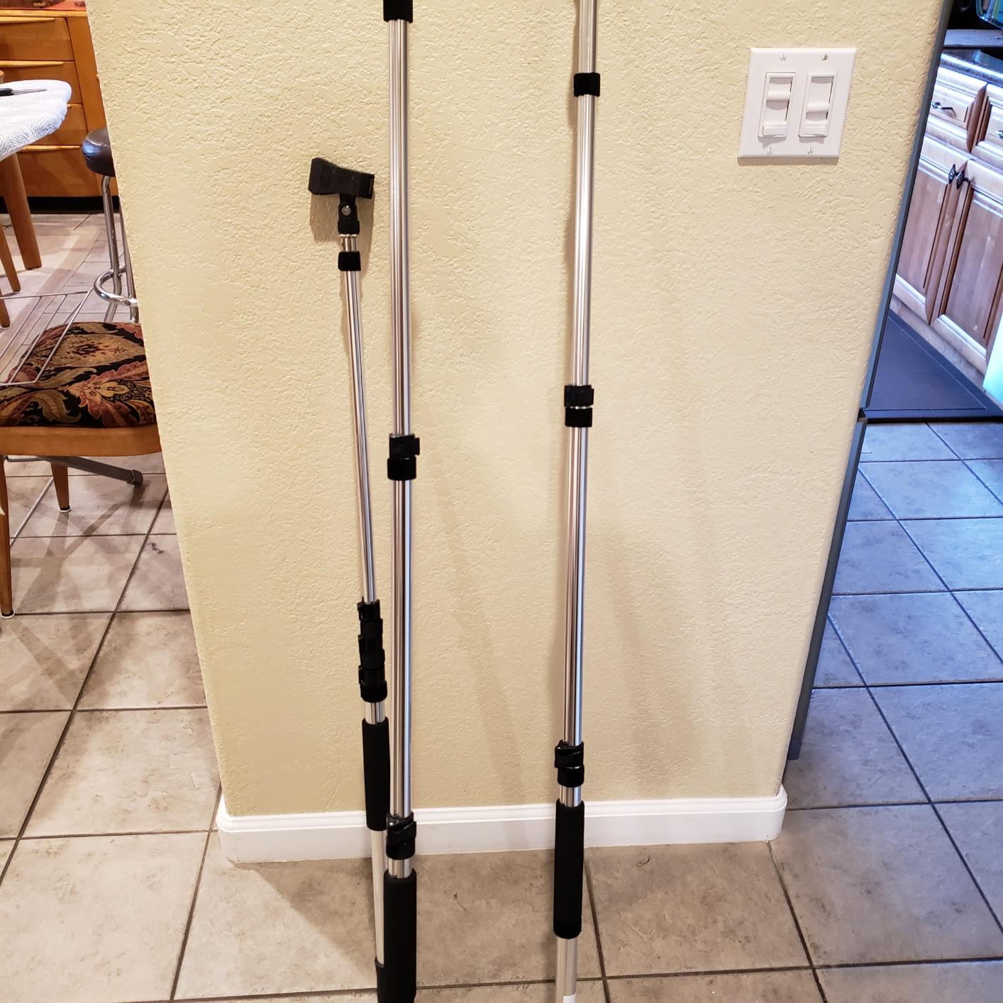Pyle Telescope Microphone Boom Fish Pole for Shotgun Mics with Adjustable Length-5.7’ ft. (PMKSB06), Black customer photo 2