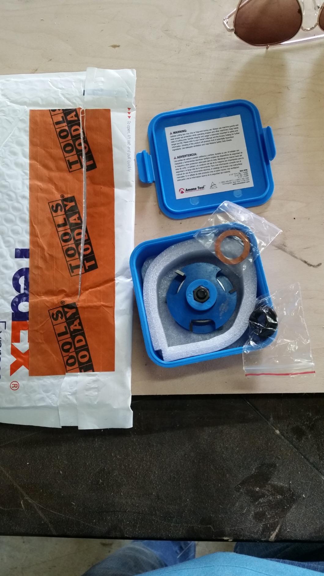 Amana Tool 3-Wing Tongue and Groove Reversible Stile and Rail Shaper Cutter, SC577 customer photo 1