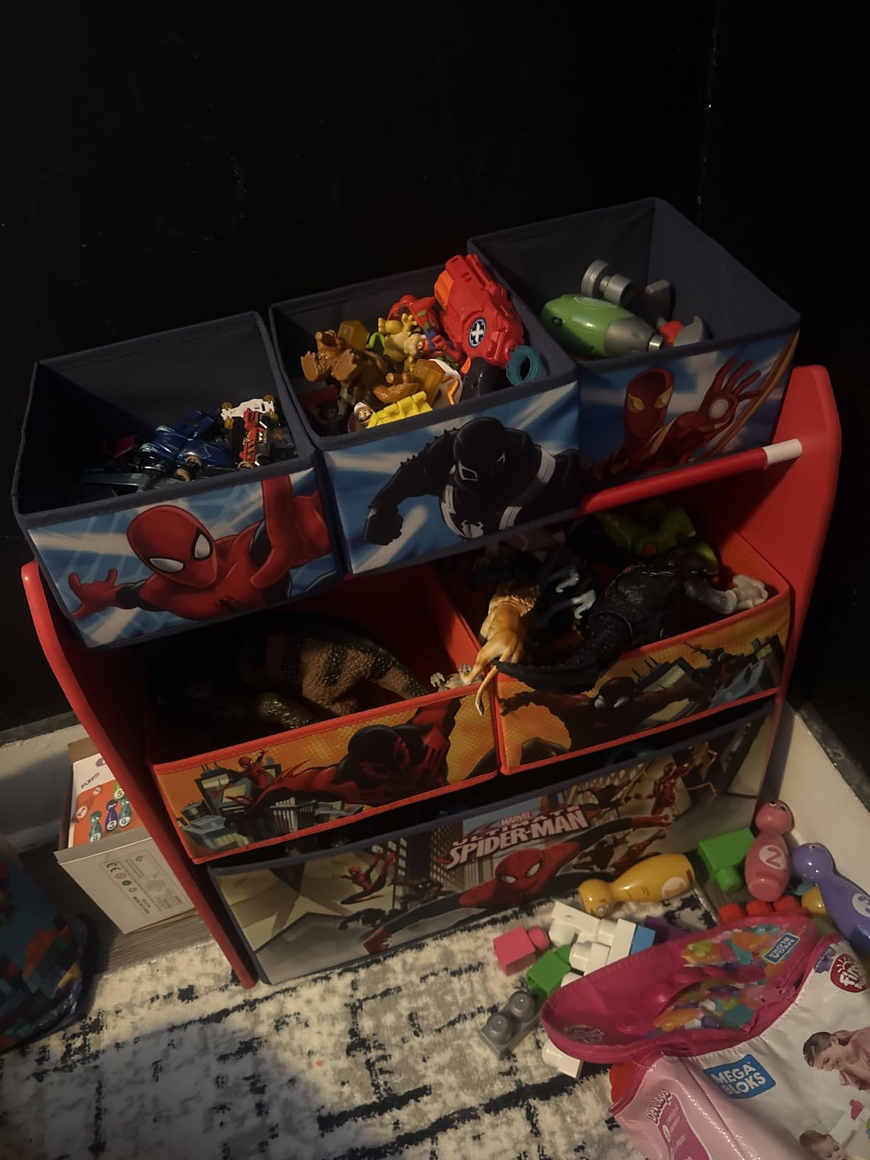 Delta Children Multi-Bin Toy Organizer, Marvel Spider Man customer photo 1