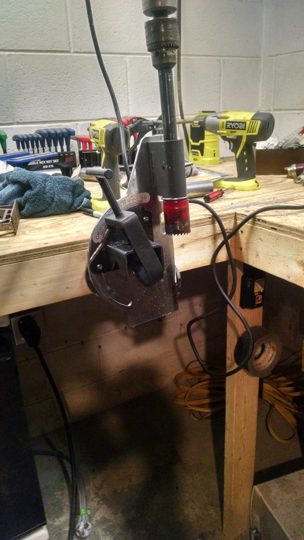 Pipe Notcher, 2 in Tube, 0-60 Degree KAKA INDUSTRIAL PN-1/2S Steel frame drill press customer photo 1