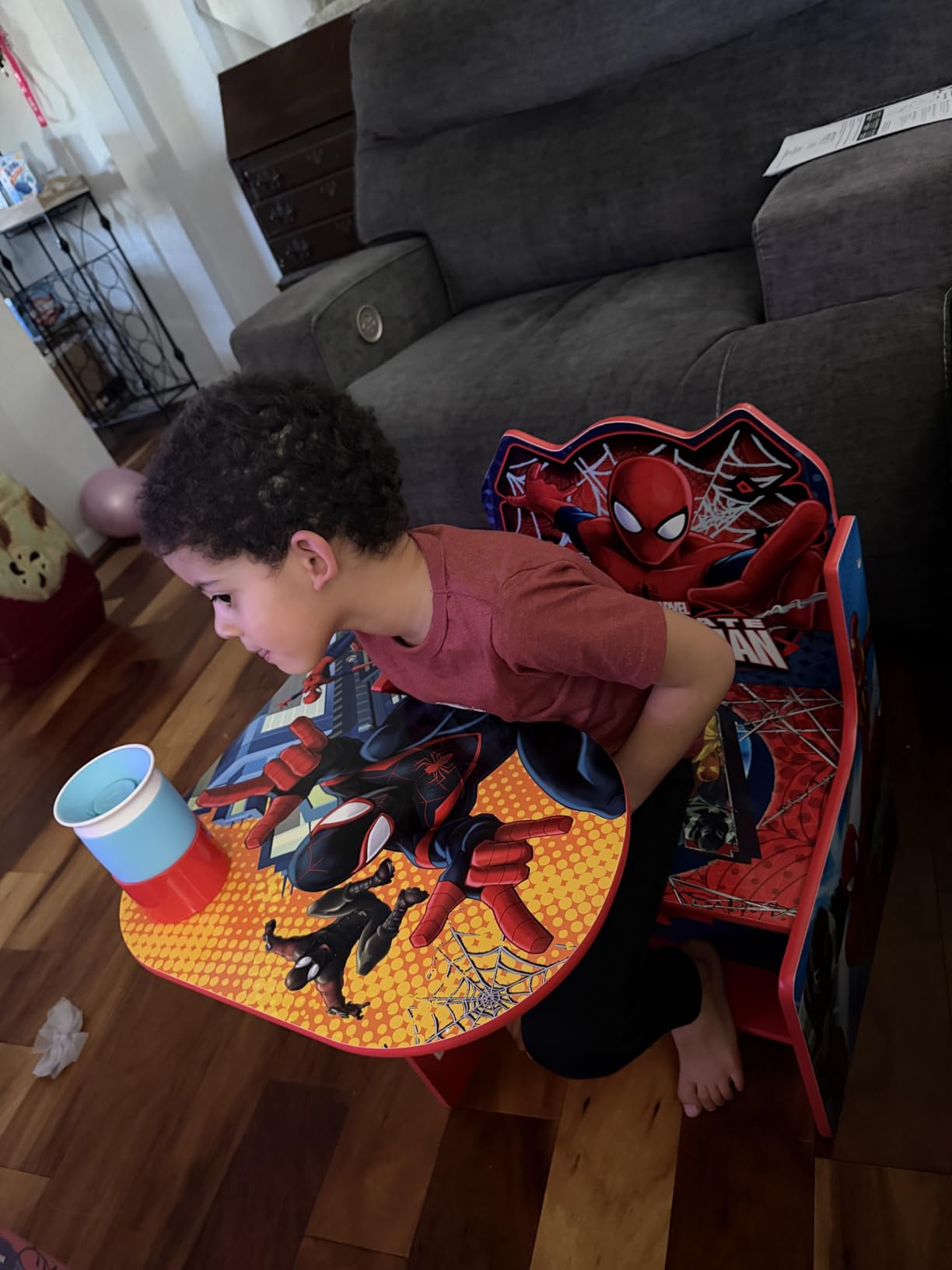Delta Children Chair Desk With Storage Bin - Greenguard Gold Certified, Spider-Man customer photo 1