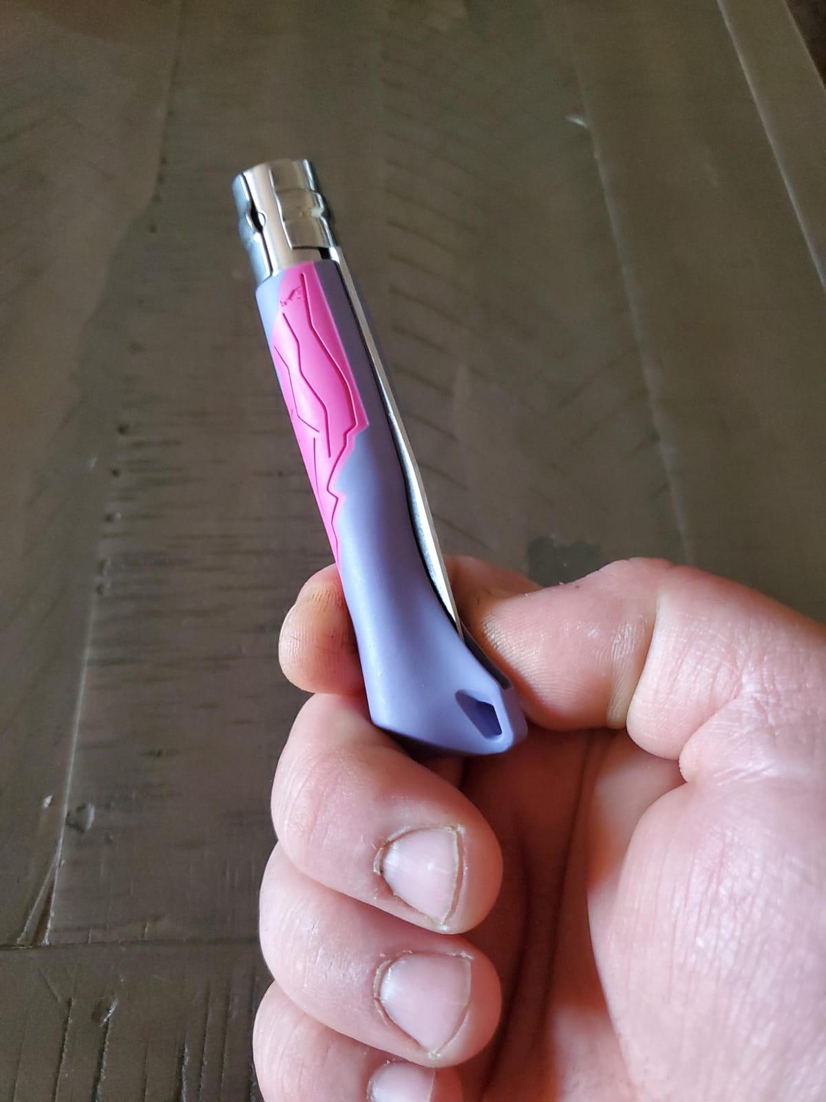 Opinel Outdoor Junior No. 07 Stainless Steel Folding Knife with Safety Rounded Tip, Integrated Whistle, Made in France customer photo 1