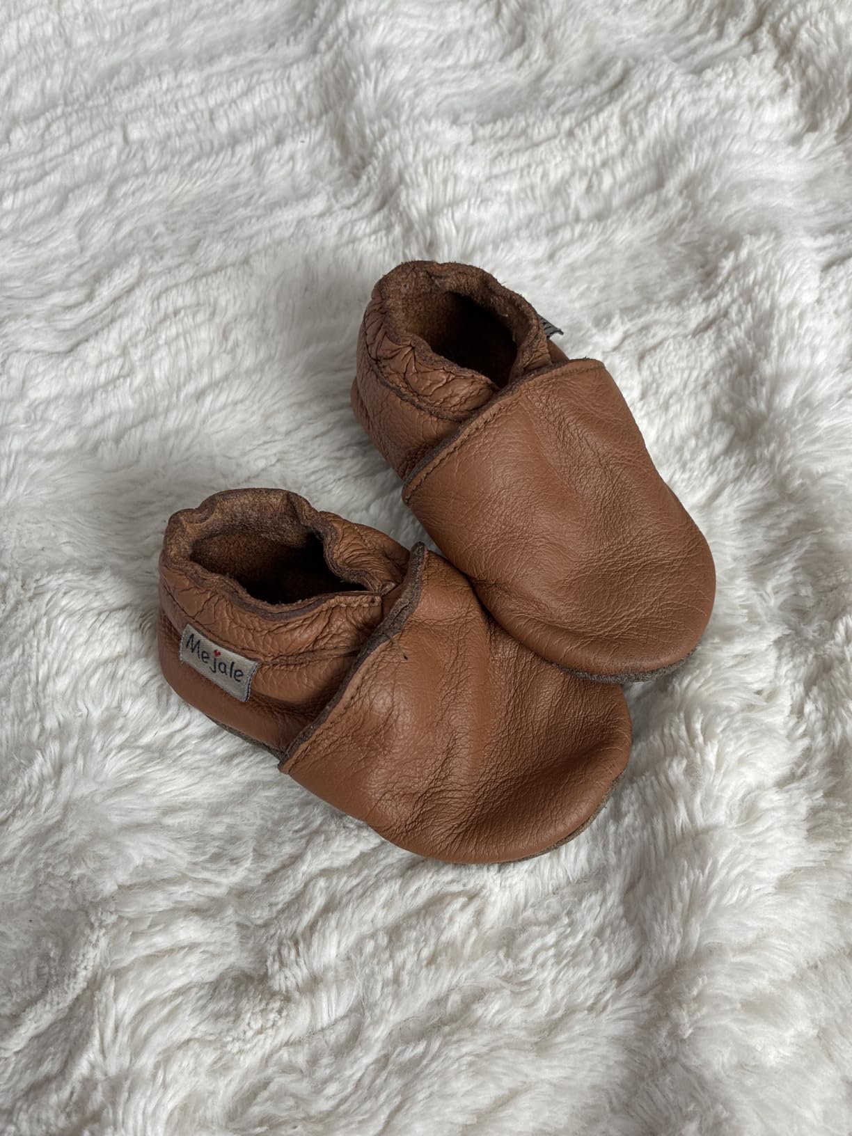 Mejale Baby Infant Toddler Shoes Slip-on Soft Sole Leather Moccasins Pre-Walkers customer photo 1