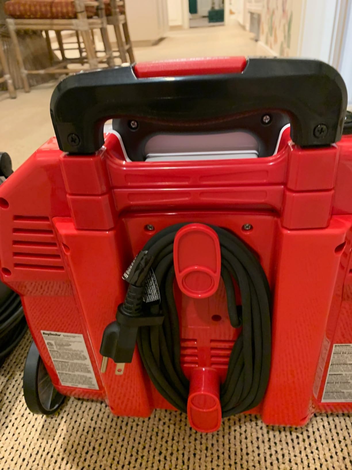 Rug Doctor Pet Portable Spot Cleaner with the Most Powerful Suction Item Highlight: Dual-Action Pet Tool Picks Up Pet Hair and Removes Stains and Odors, Wheels and Retractable Handle Makes Maneuvering Easy customer photo 1