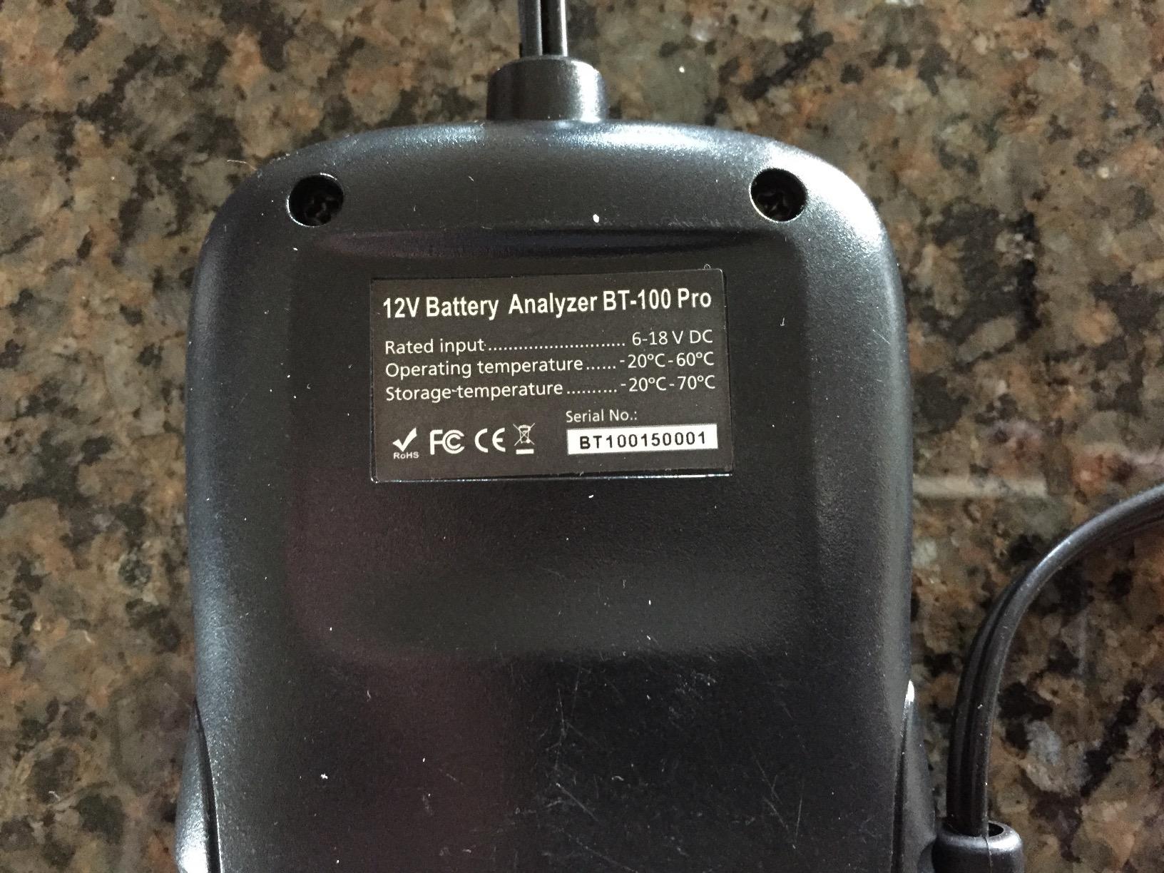FOXWELL BT100 PRO Car Battery Tester, 12V, 100-1100 CCA Load Tester customer photo 2