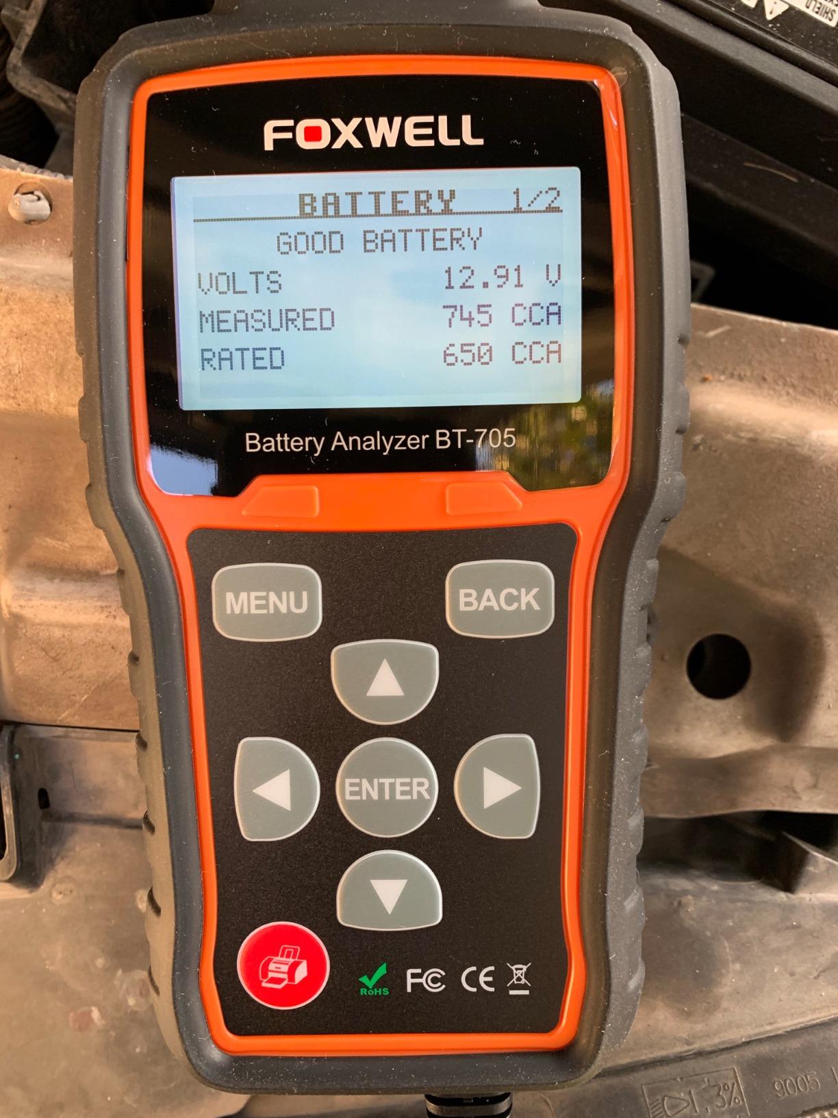 FOXWELL BT705 Car Battery Tester 24V 12V, Alternator and Load Tester customer photo 2