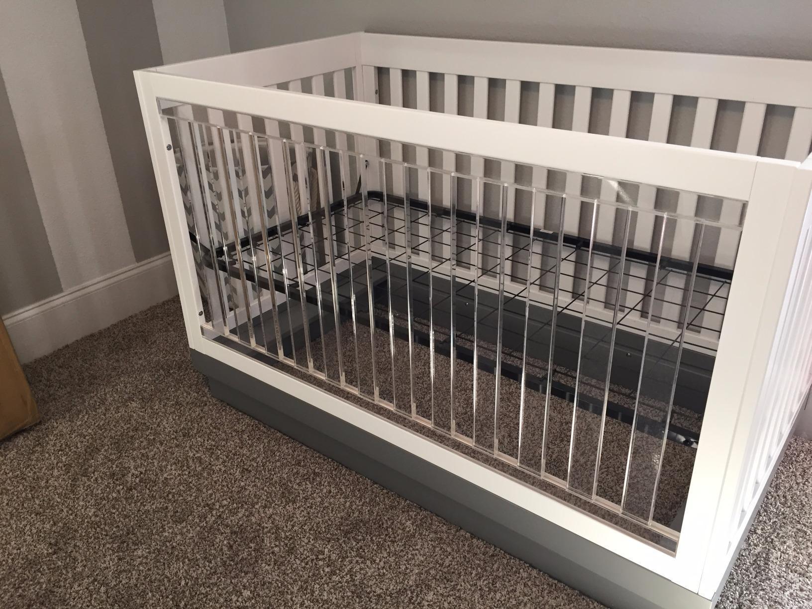 Babyletto Harlow 3-in-1 Convertible Crib, White with Acrylic Slats customer photo 1