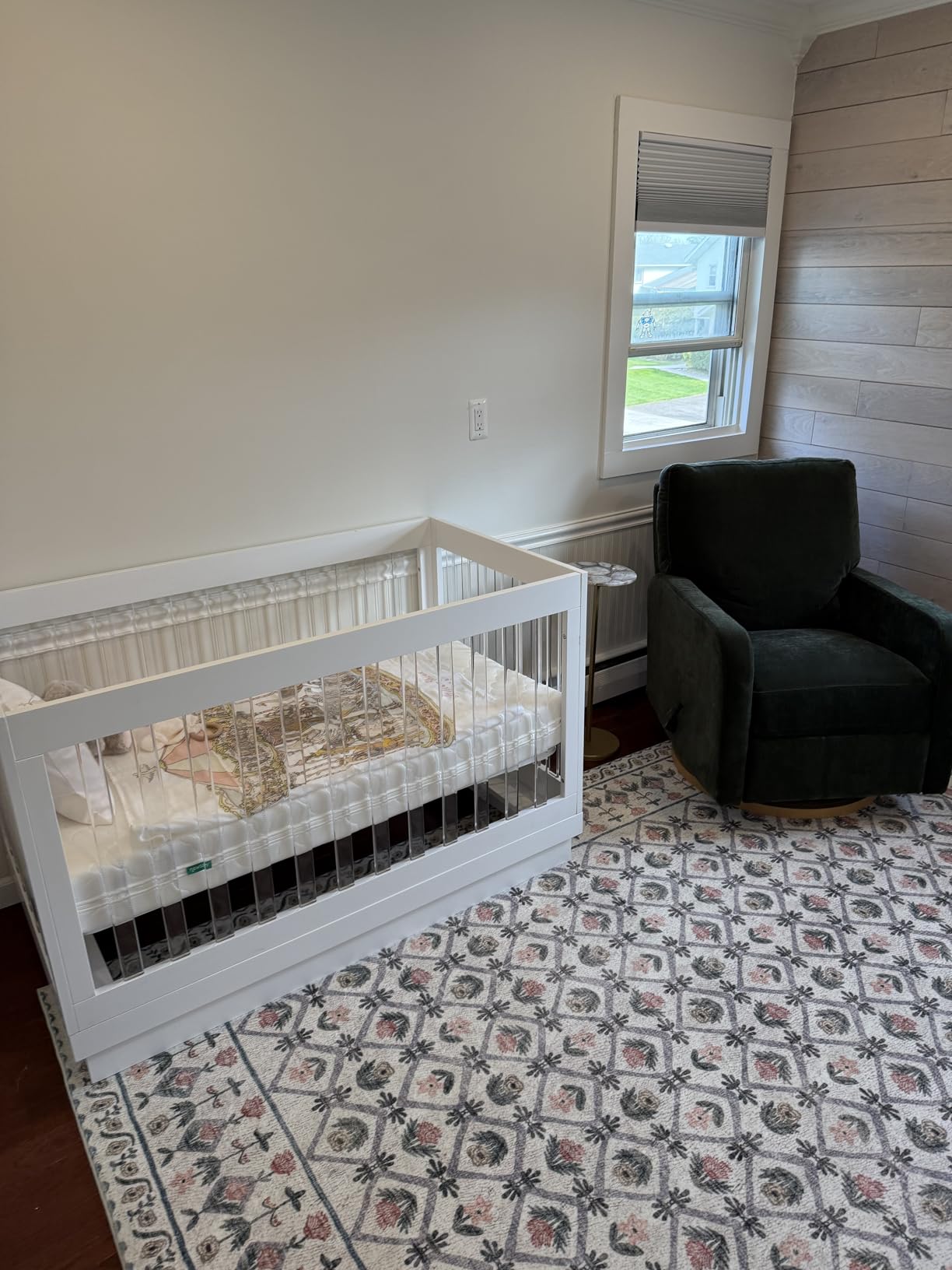 Babyletto Harlow 3-in-1 Convertible Crib, White with Acrylic Slats customer photo 2