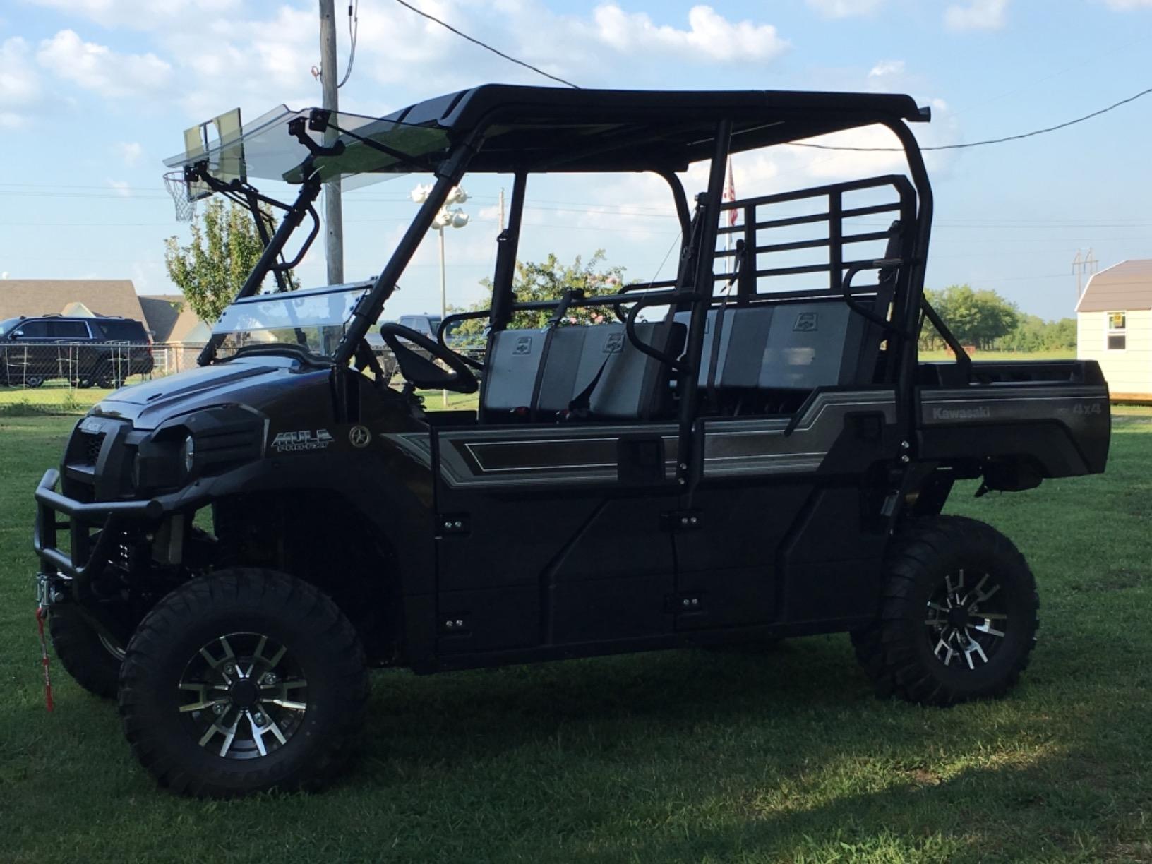 SuperATV Flip Windshield for Kawasaki Mule Pro Models | 2015+ customer photo 2