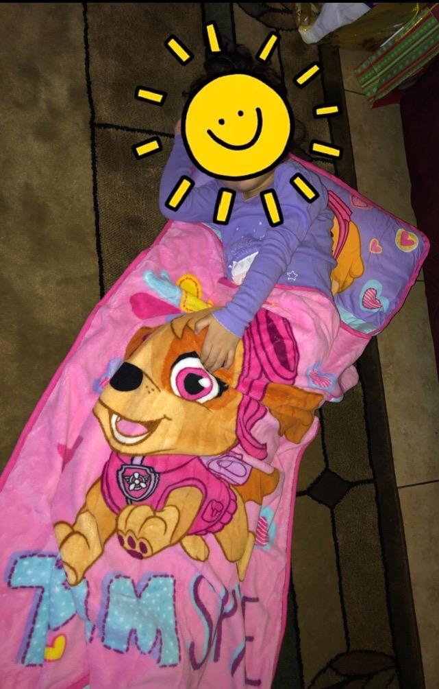 Paw Patrol Team Skye Toddler Nap-Mat Set - Includes Pillow and Plush Blanket – Great for Girls Napping During Daycare or Preschool - Fits Toddlers, Pink customer photo 1