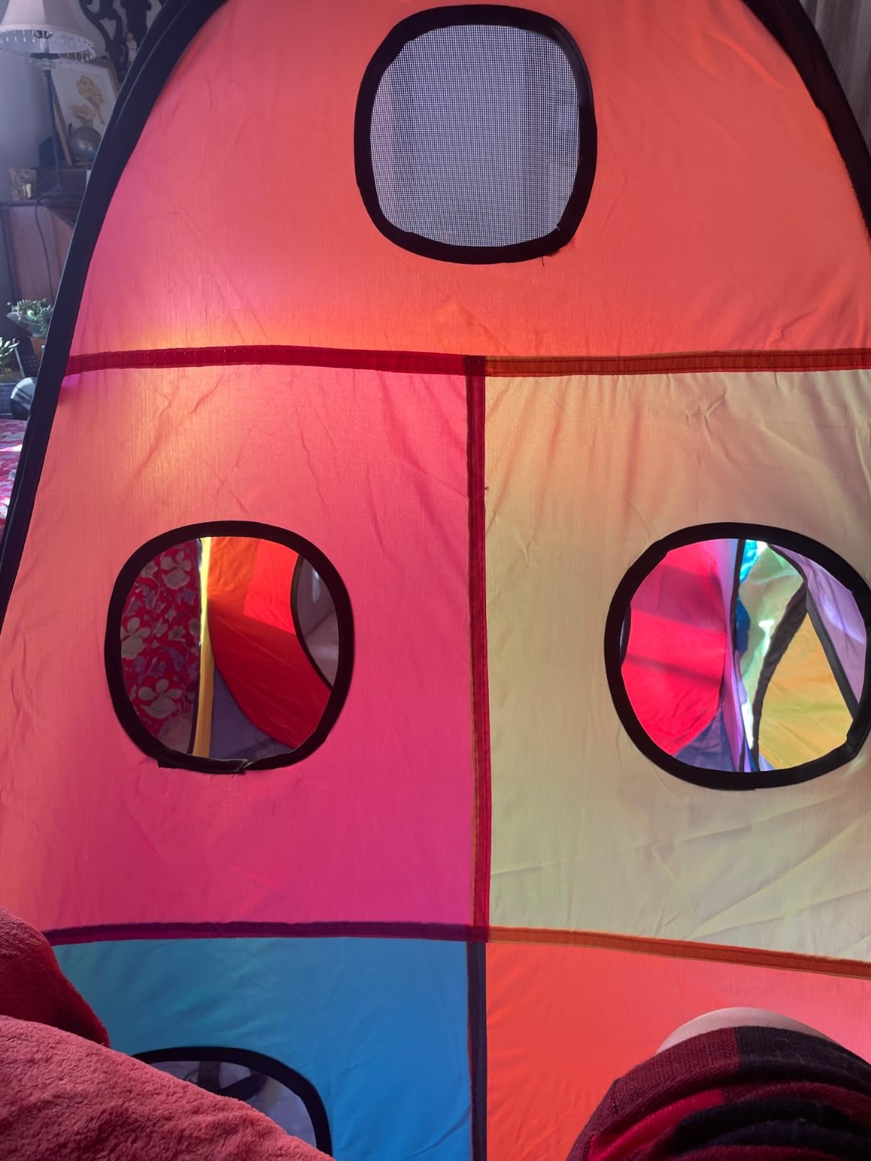 Playz 5pc Pop Up Play Tent and Crawl Through Tunnels for Kids w/Carry Bag customer photo 2
