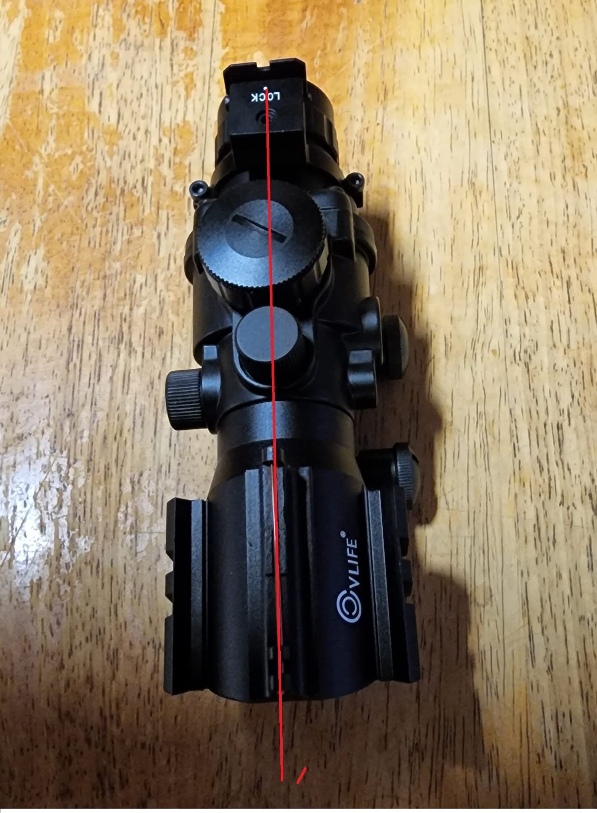 CVLIFE 4x32 Prism Hunting Rifle Scope Red & Green & Blue Illuminated Reticle Scope with Fiber Optic Sight customer photo 1
