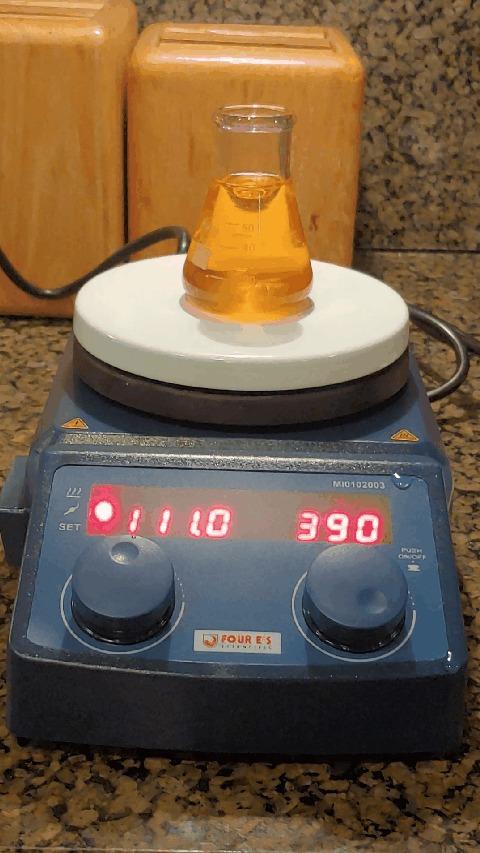 FOUR E'S SCIENTIFIC Magnetic Stirrer Hot Plate, 280℃/536°F, Max 5L, 110V | 100-1500rpm, 600W, 5 Inch Plate with Temp Probe Sensor & Stir Bar customer photo 2